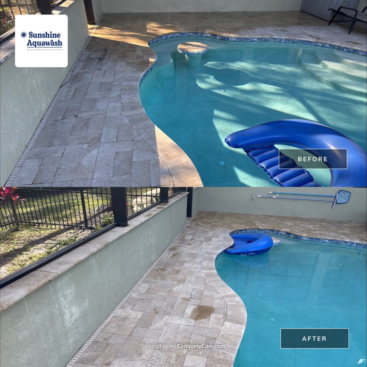 Roof Cleaning & Pool Deck Cleaning! Winding River, Bradenton, FL by Sunshine AquaWash
