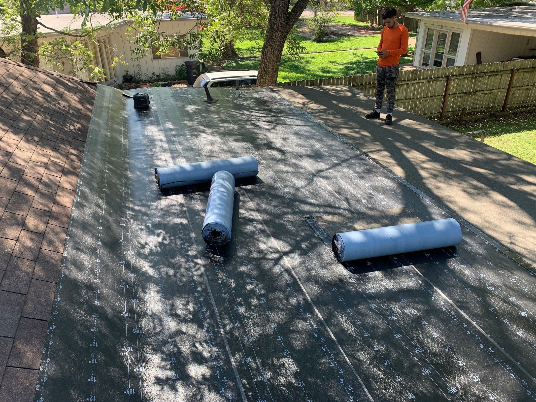 Residential Roofing Installation using Modified Bitumen Roll Roofing by Harvey Roofing & Construction