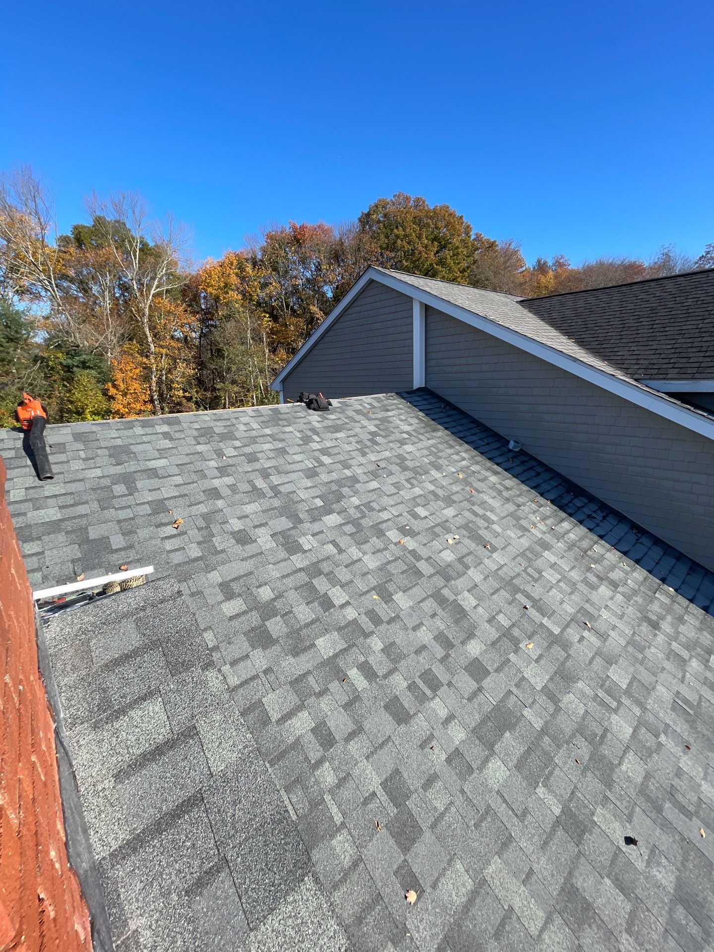 Residential Roofing Installation using Owens Corning TruDefinition Estate Gray by A Plus Exterior
