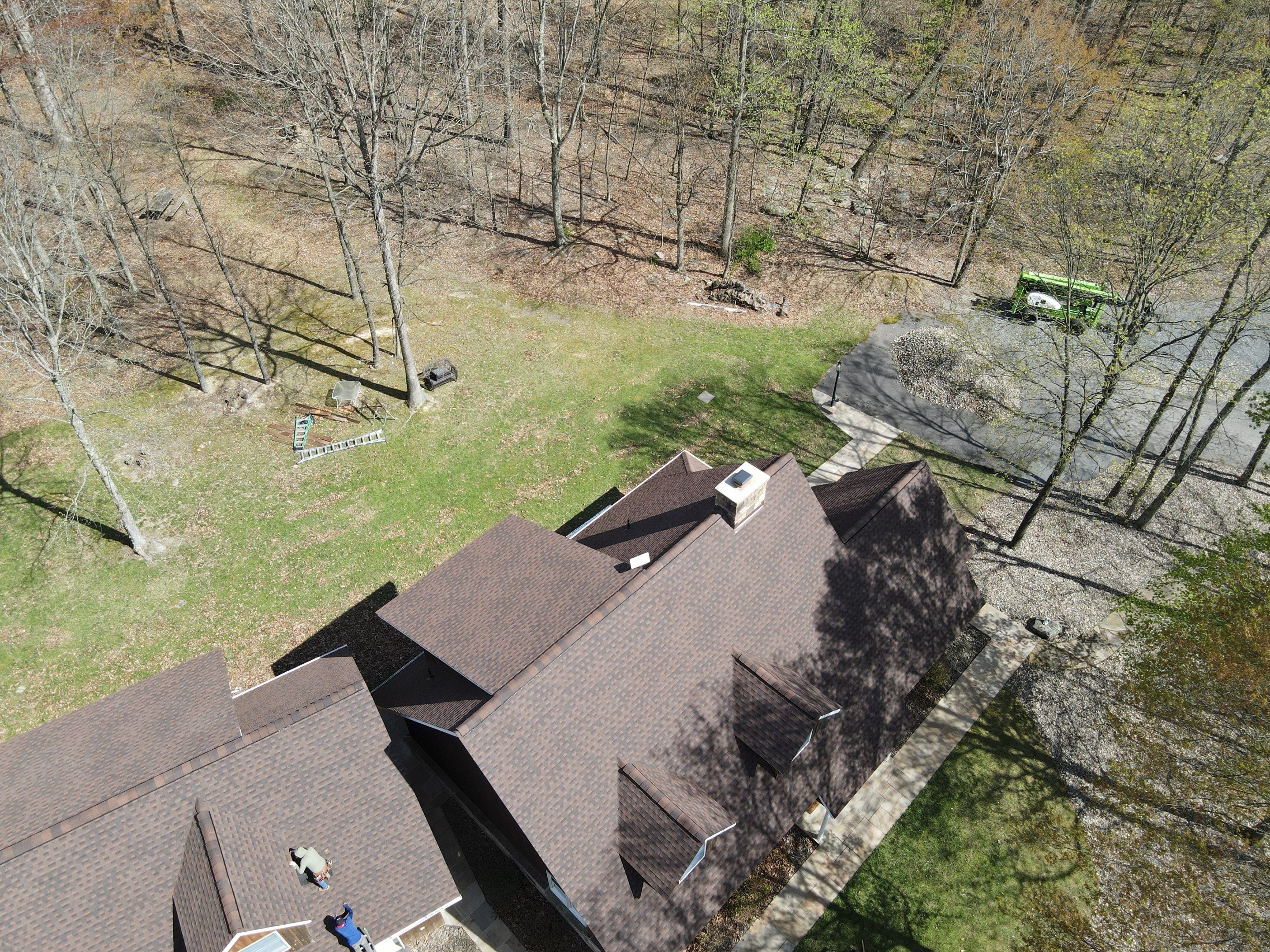 Roofing Installation using Gaf Hdz Architectural Shingle -Barkwood by Teflon Roofing