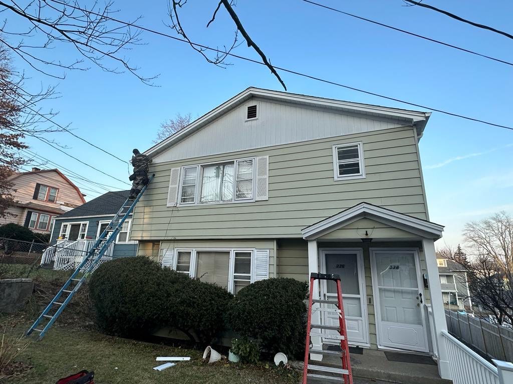 Residential Roofing Installation using Owens Corning TruDefinition Slatestone Gray by A Plus Exterior