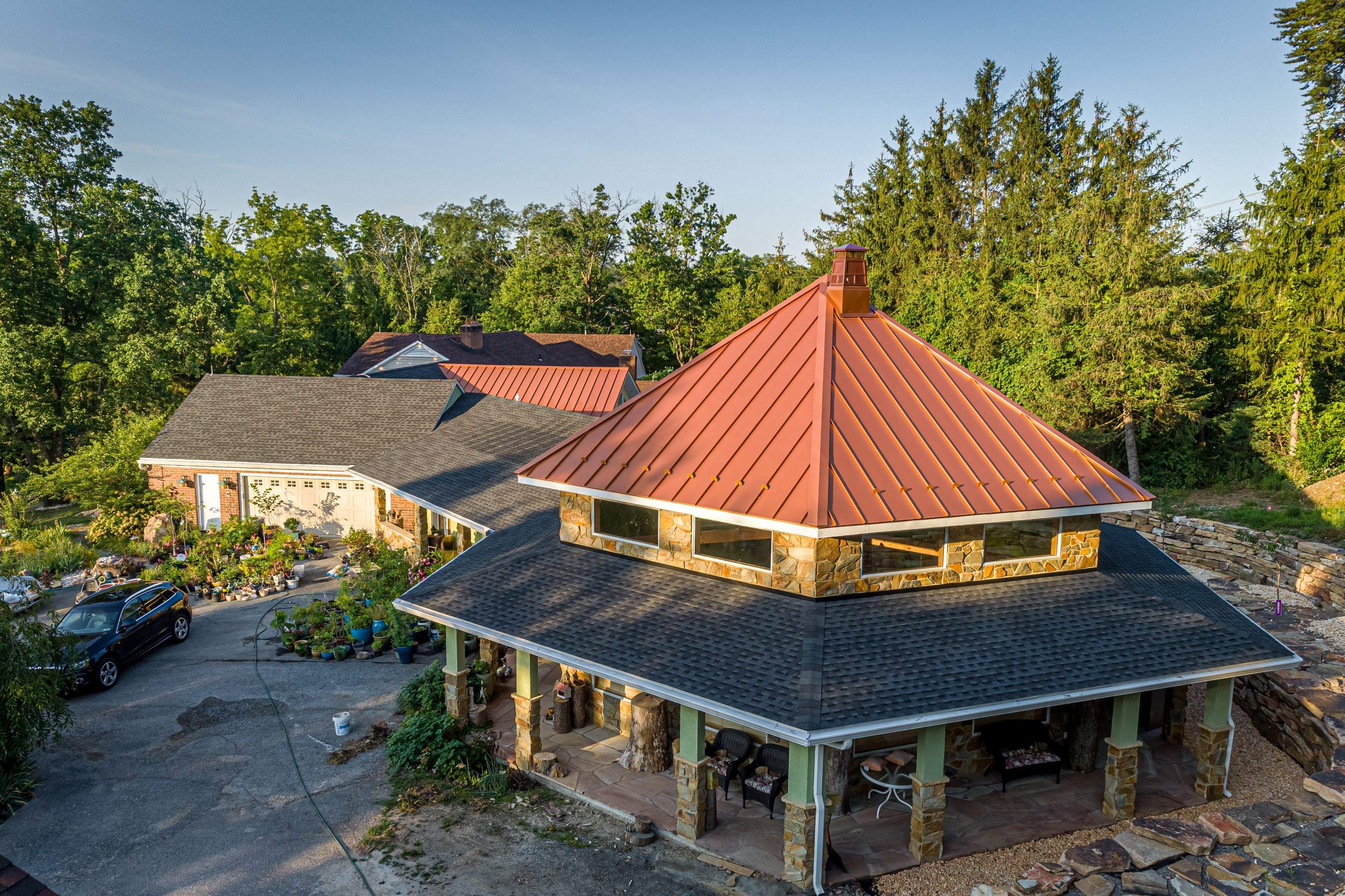 Metal Roof-copper penny by Esh Builders