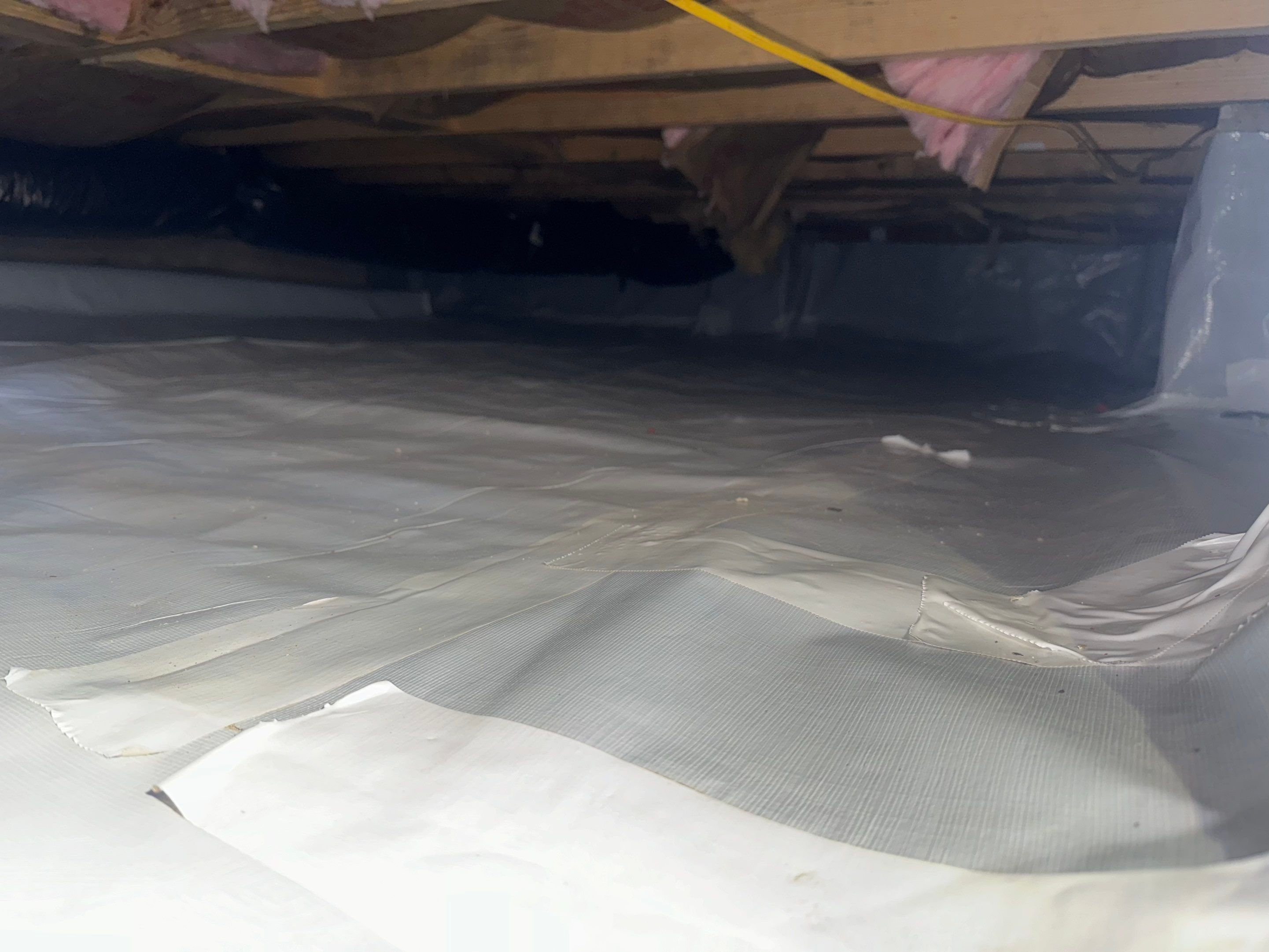 Sealed Crawlspace using Aprilaire E-70 Dehumidifier by Impact Crawlspace
