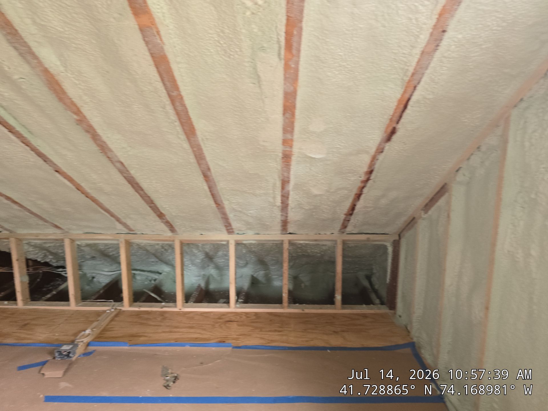 New Paltz Attic Retrofit with Spray Foam Insulation by NYS Foam & Energy