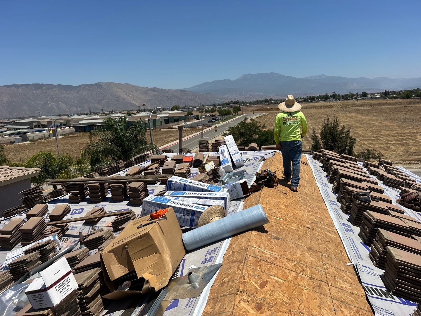 Complete Concrete Tile Roof Replacement and Solar Integration in San Jacinto by Reliable Roofing San Diego Inc.