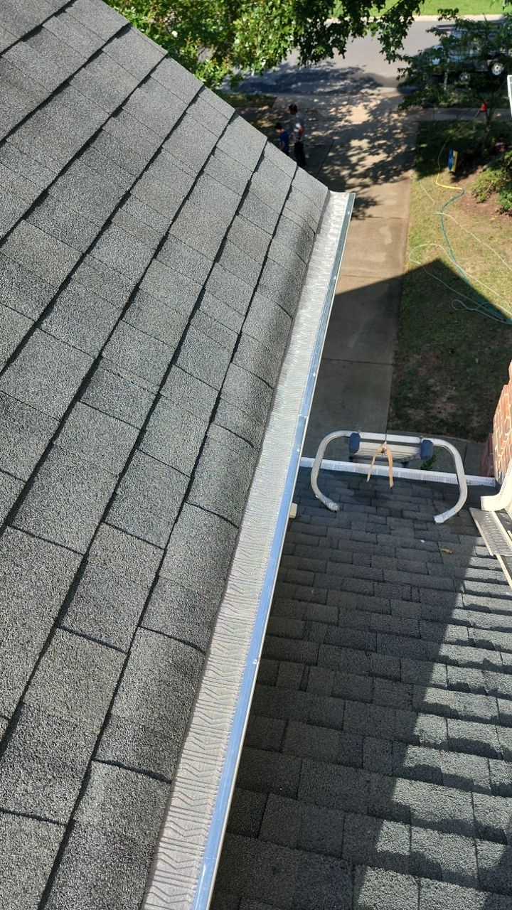Gutter Guard Instalation using Leaf Blaster Pro by Power Wash Masters LLC