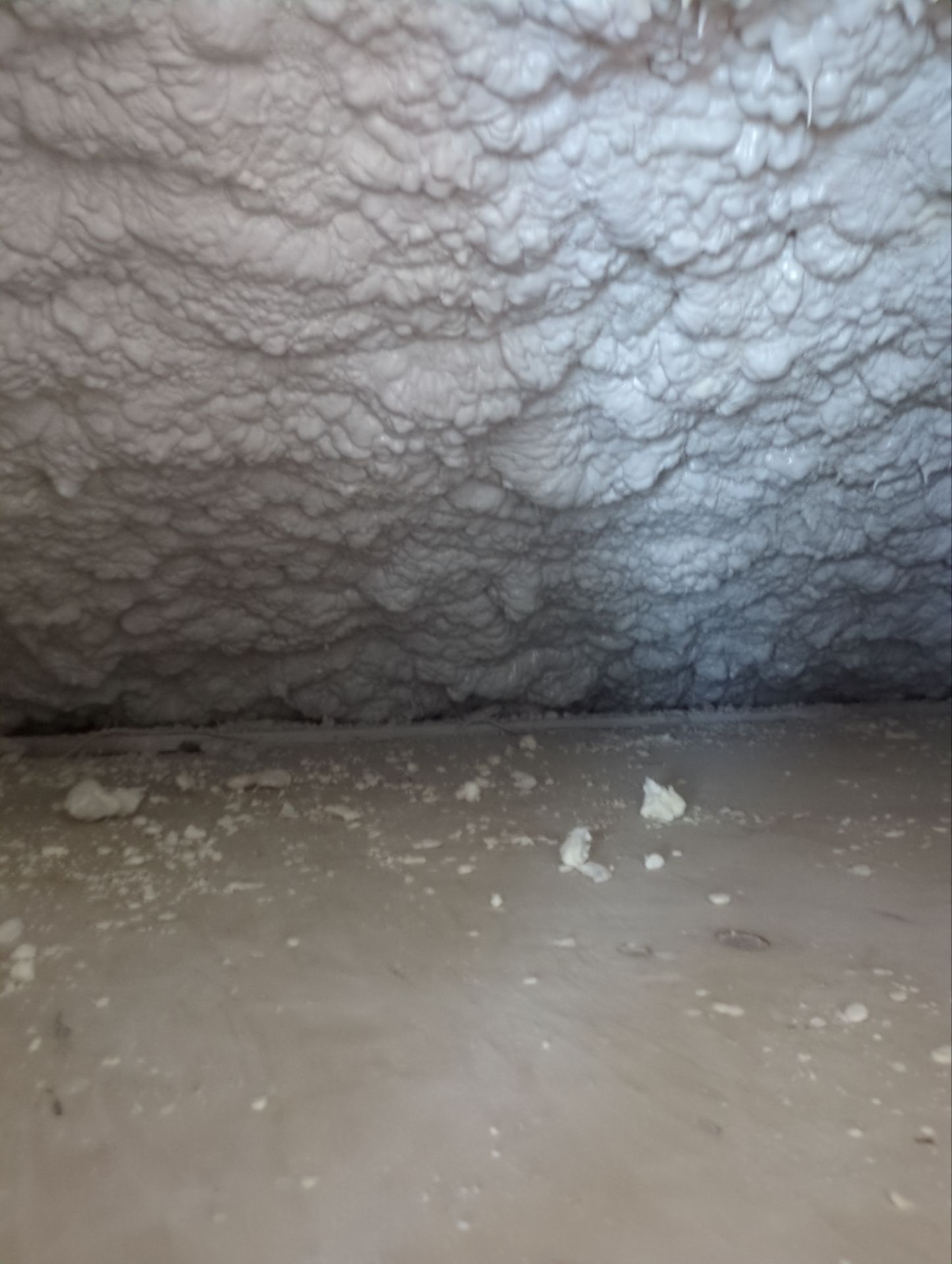 Basement Exterior Walls using Closed Cell Spray Foam by NYS Foam & Energy