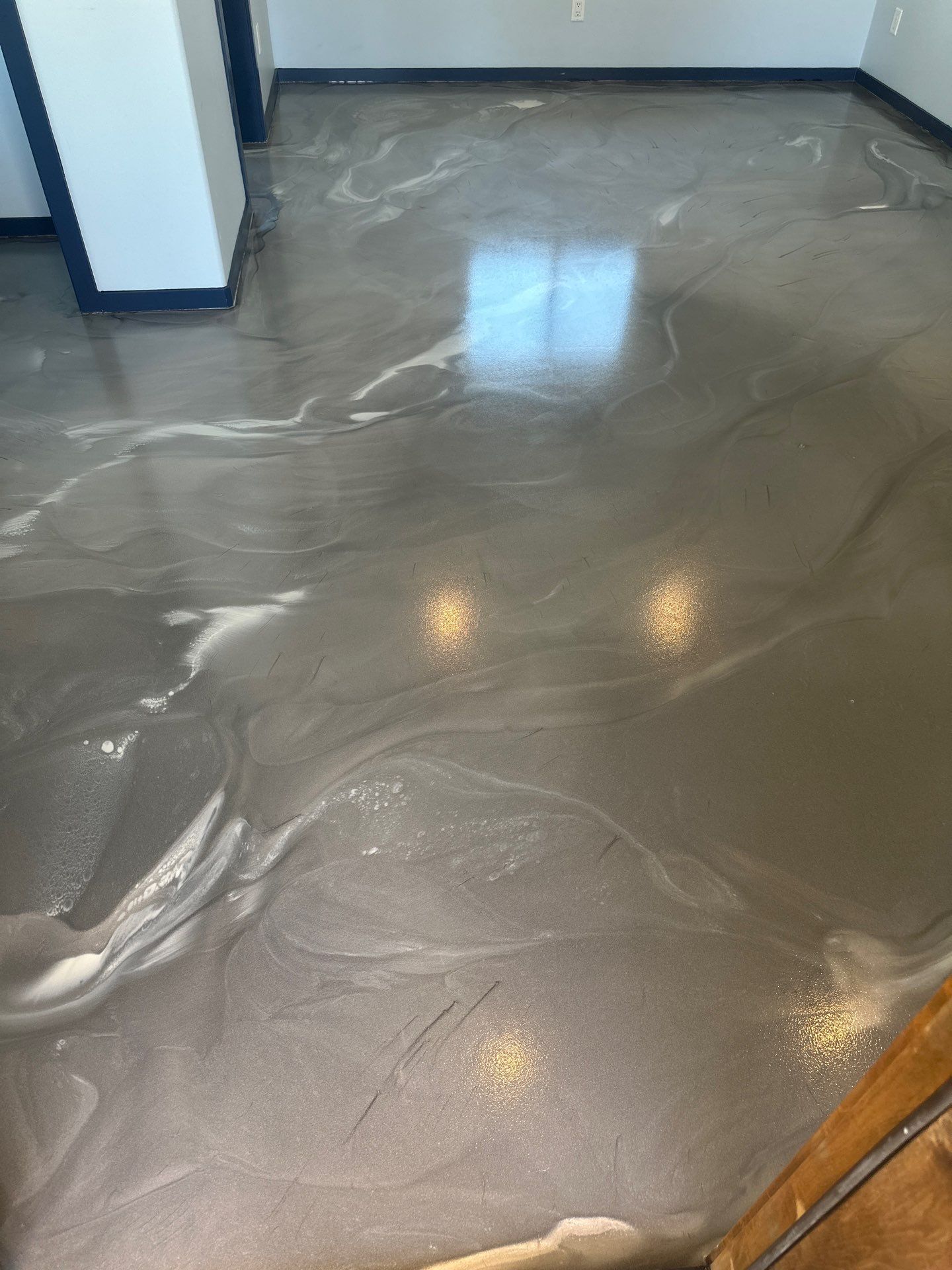 Metallic Epoxy Interior Floor Installation for Paso Robles Cottage