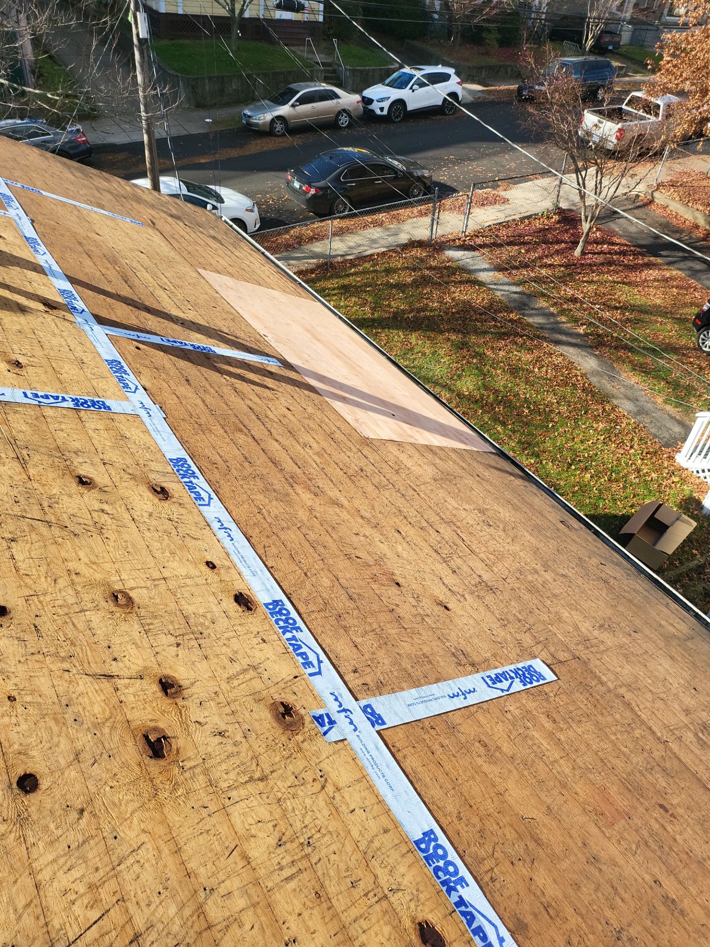 Residential Roofing Installation using Owens Corning TruDefinition Slatestone Gray by A Plus Exterior