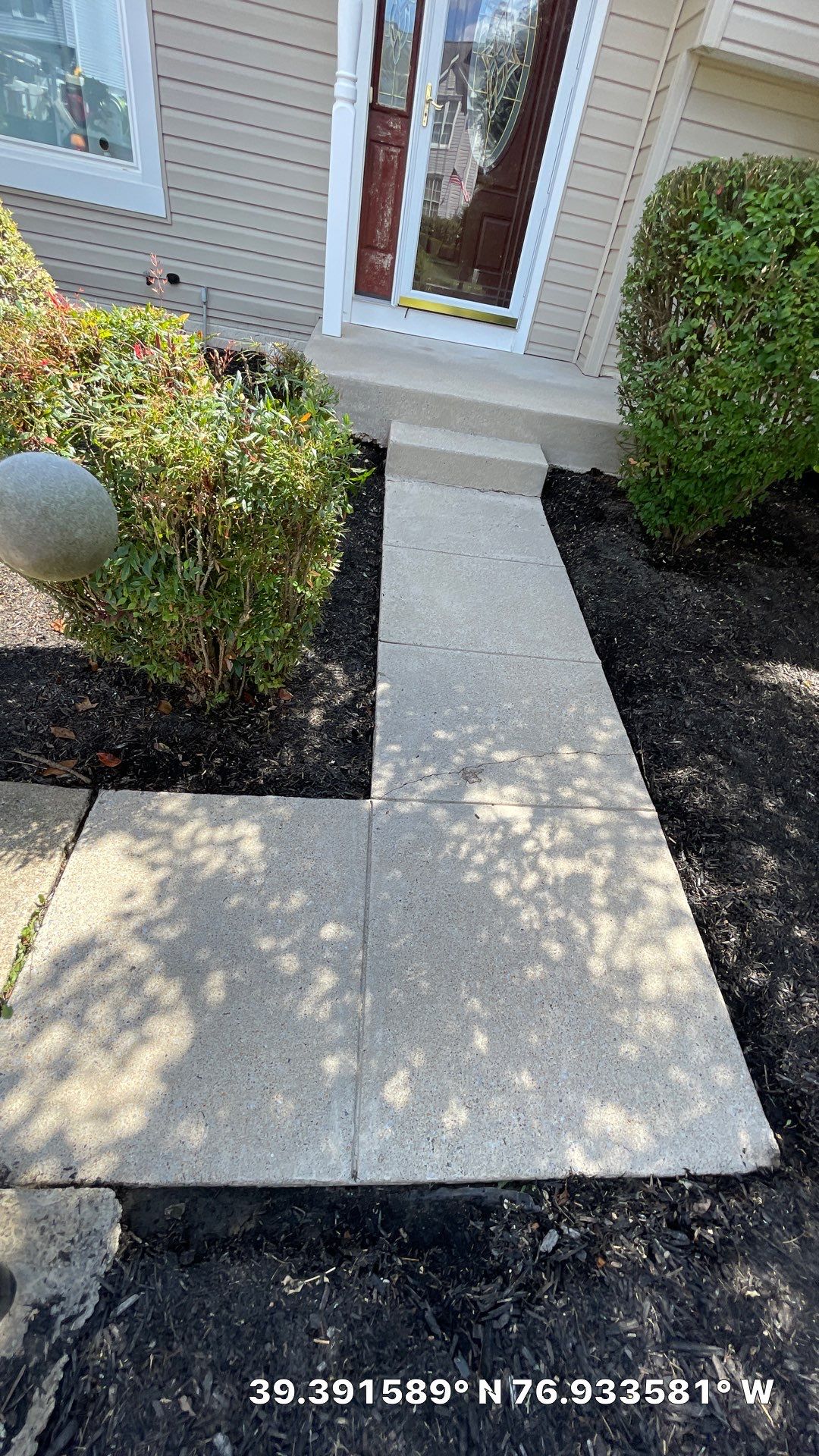 Project in Eldersburg by Baltimore Pressure Washers Inc.