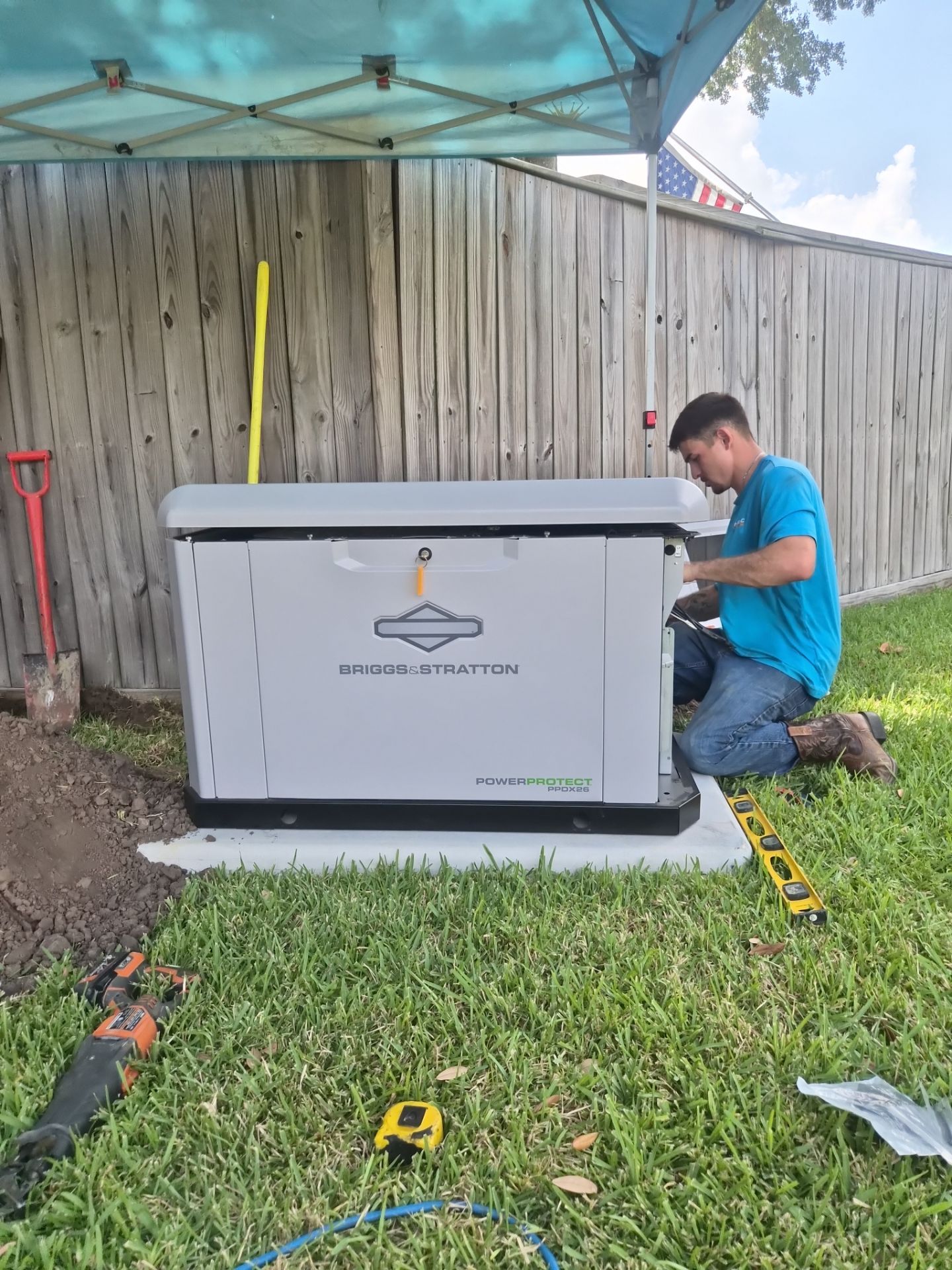 Briggs & Stratton PowerProtect Standby Generator Installation in Deer Park, Texas by GenTex Elite Services