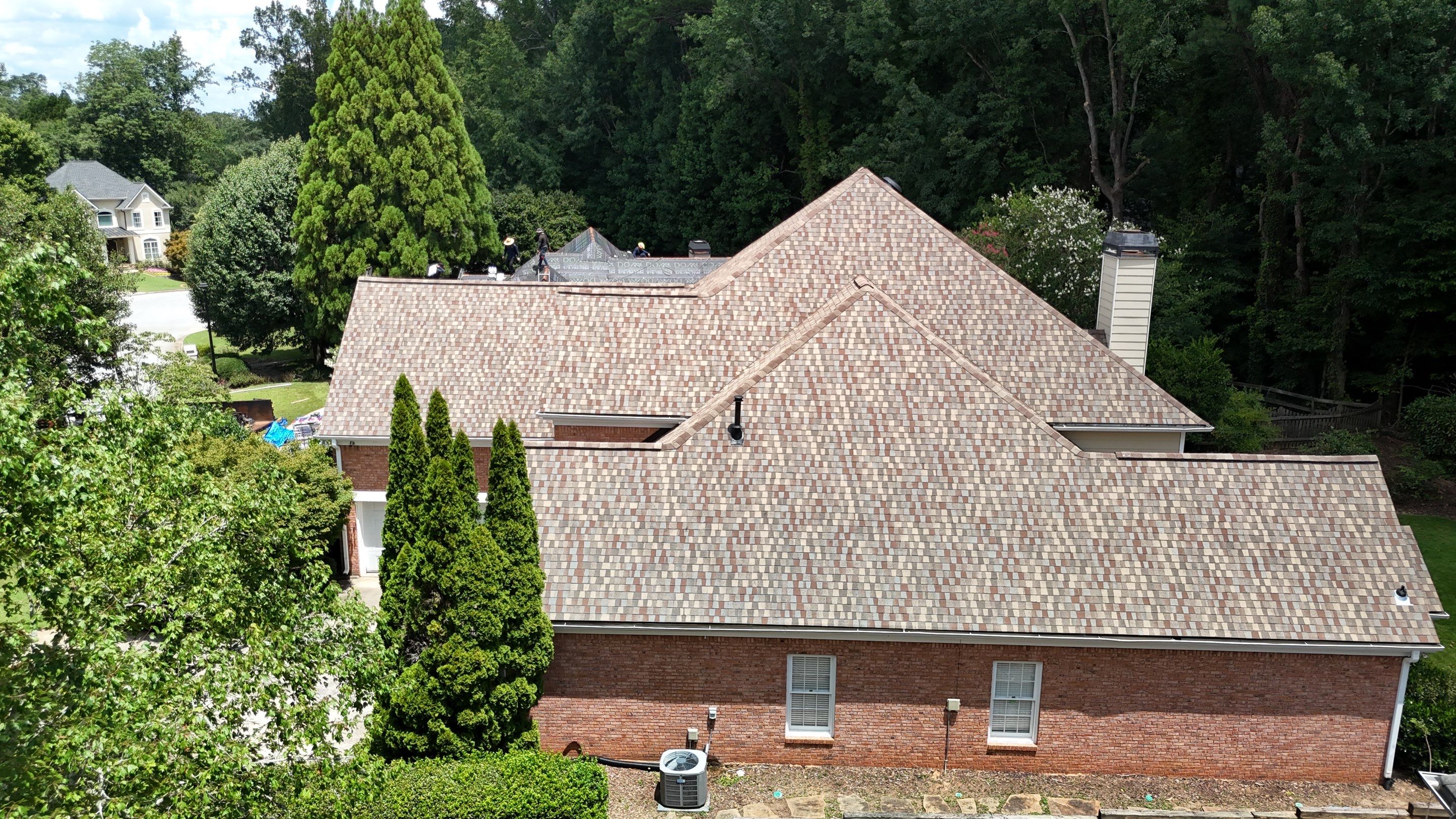 Dunwoody Mill Ct Roof & Chimney Cap Replacement  by Dom Roofing & Restoration