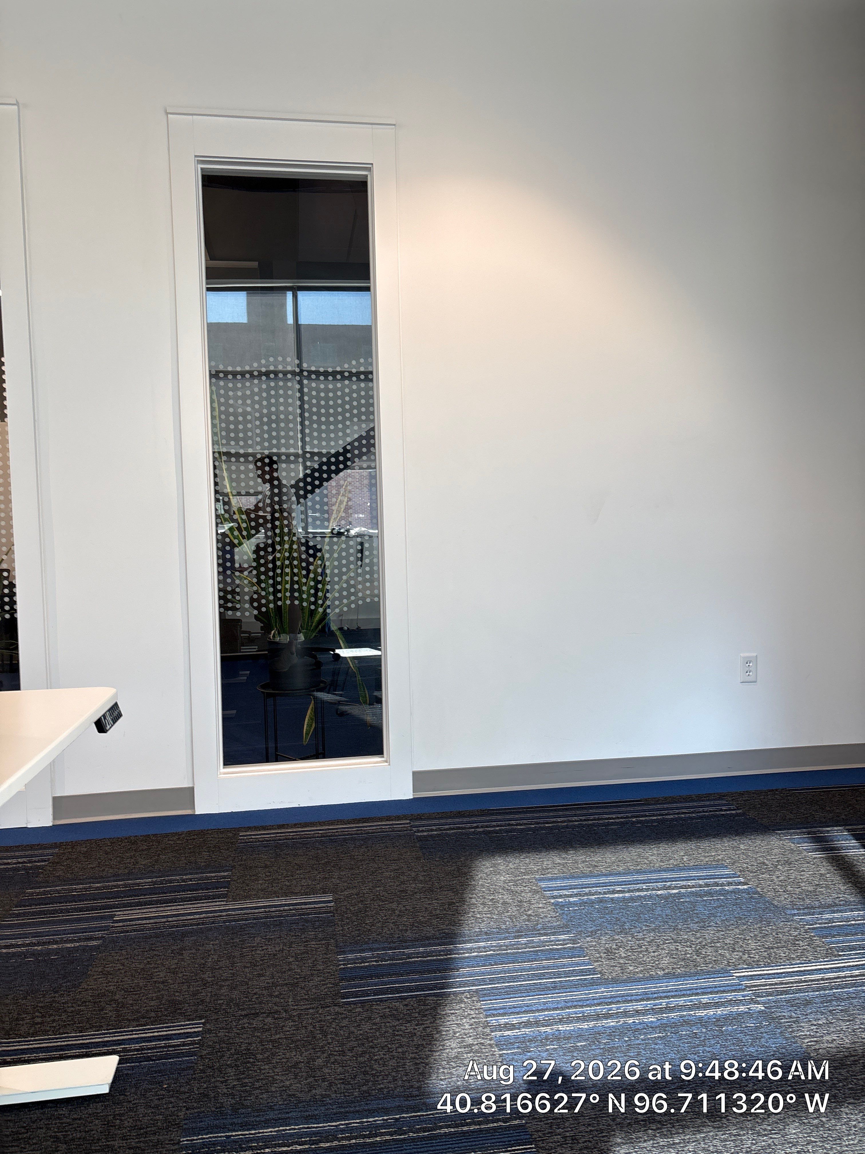 Modern Office Interior Renovation with Acoustic Wood Baffles in Lincoln by CompanyCam Sales Demo
