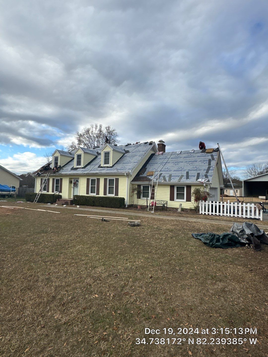 Architectural Shingle Roof Replacement and Chimney Flashing in Simpsonville by Roofers LLC