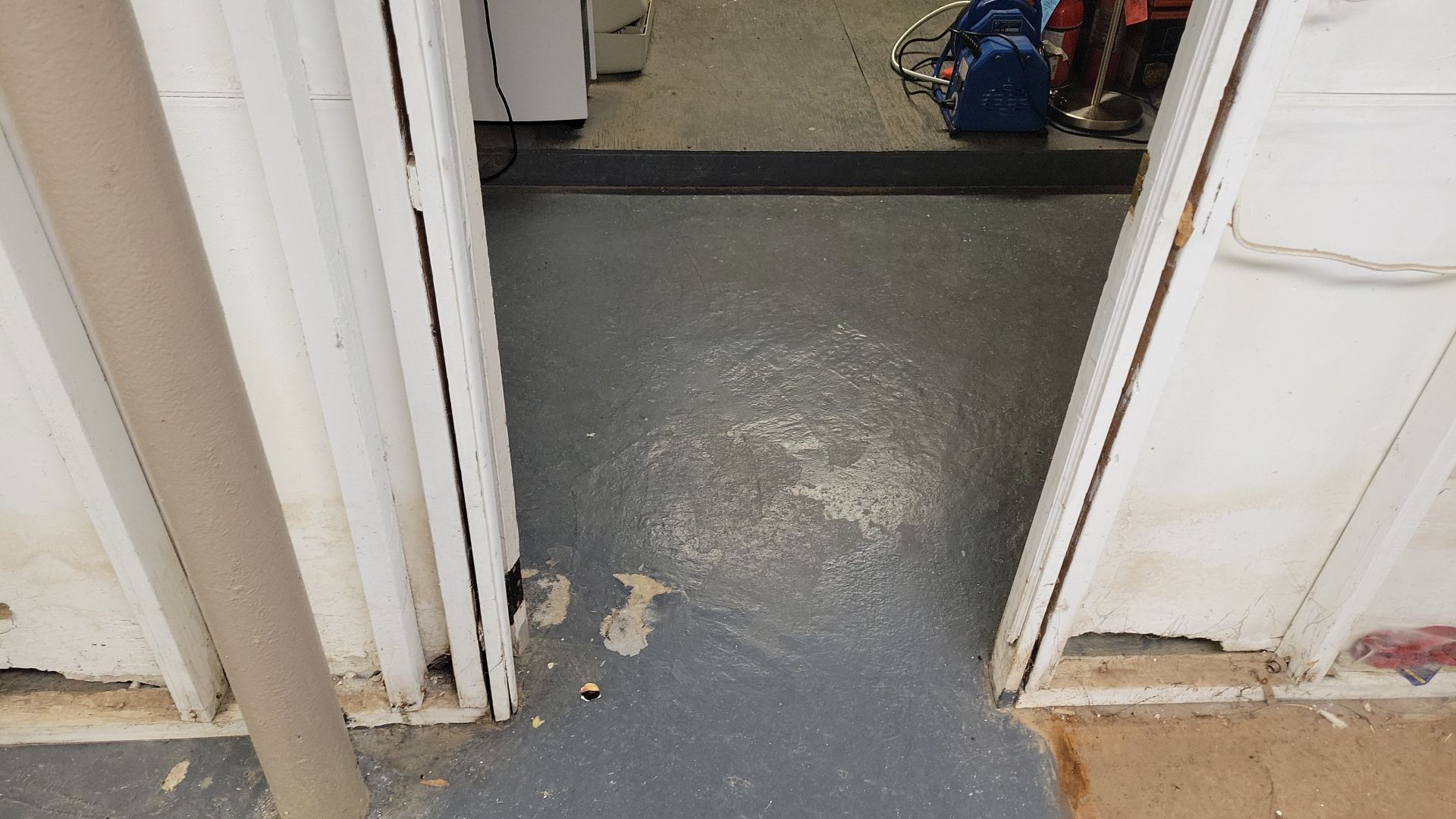 Laundry Room Floor Coating using Penntek- Silver Creek by Spectrum Painting, LLC
