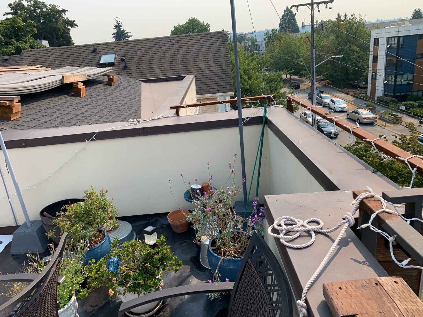 Ballard Rooftop Deck using IPE Tiles by Alki deck builders