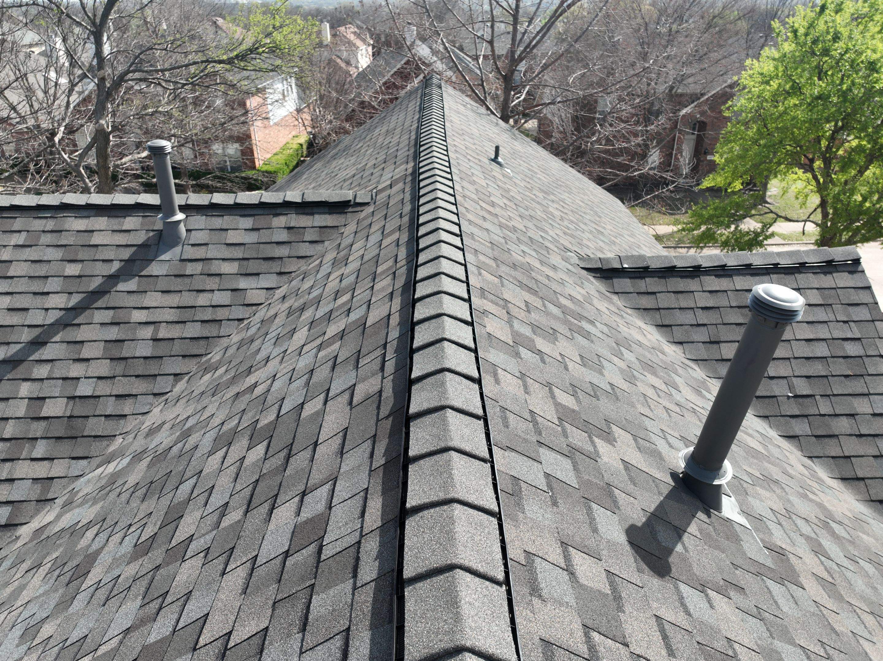 Residential Roofing Installation using CertainTeed Landmark MaxDef Weathered Wood by OneSource Roofing and Restoration