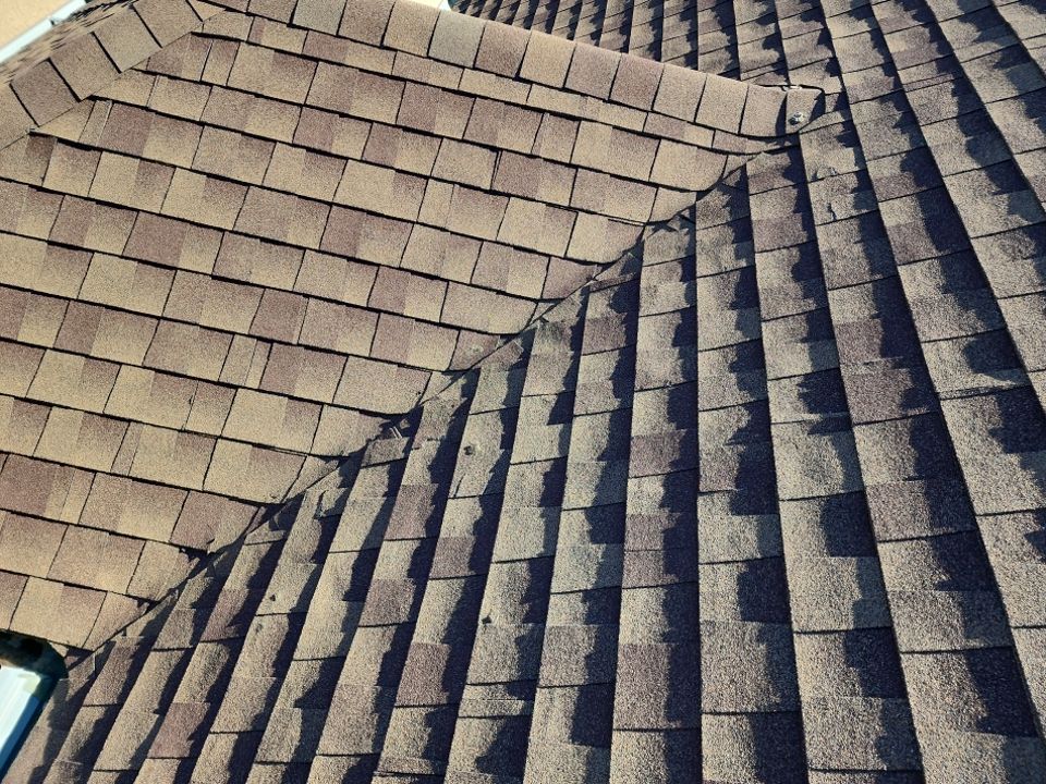 Insurance Claim Roof and Gutters using GAF Timberline HD Barkwood by Tex-Line Roofing