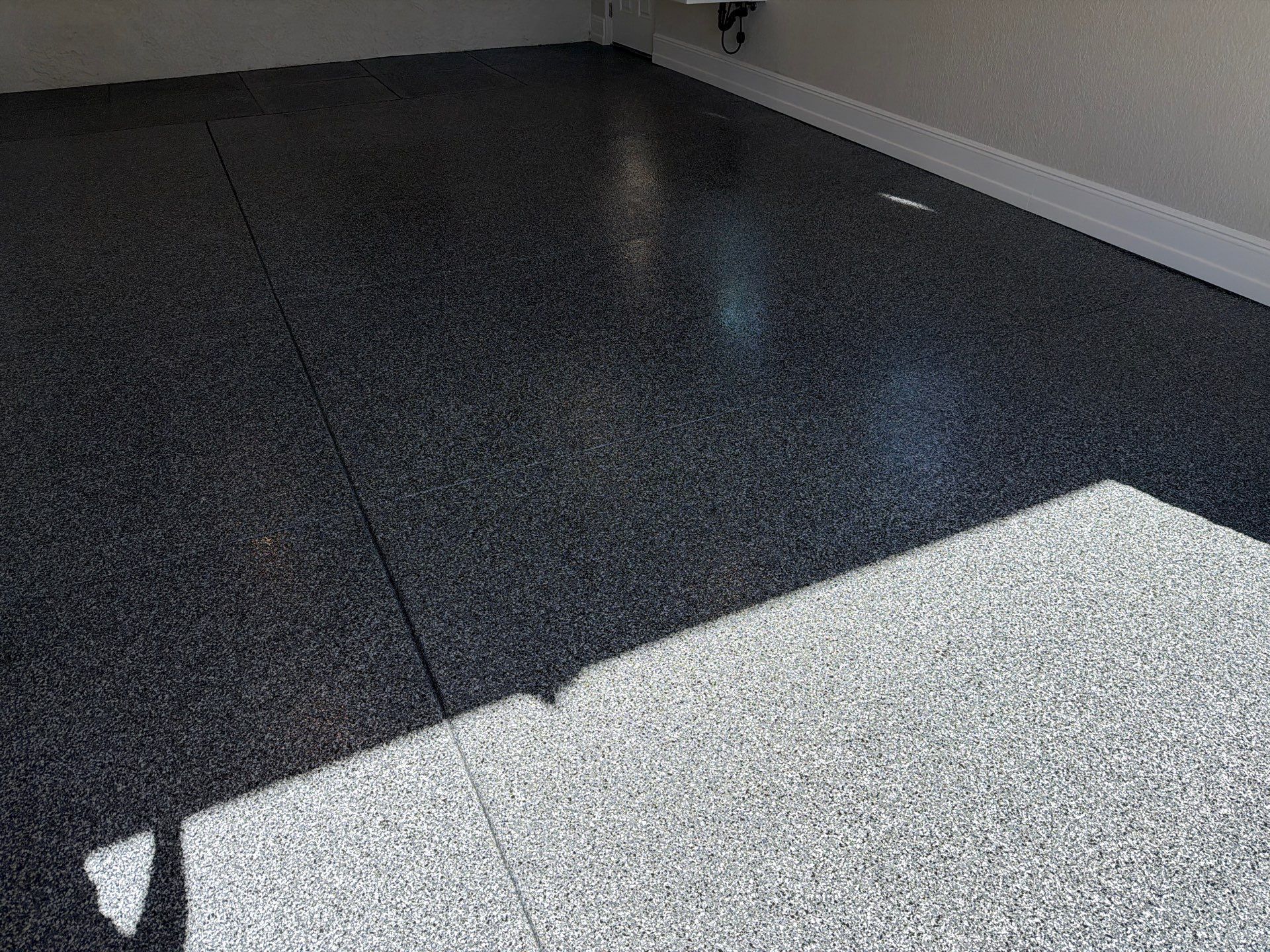 Paso Robles Polyurea Garage Floor Coating with Glacier Chips by MGP Coatings
