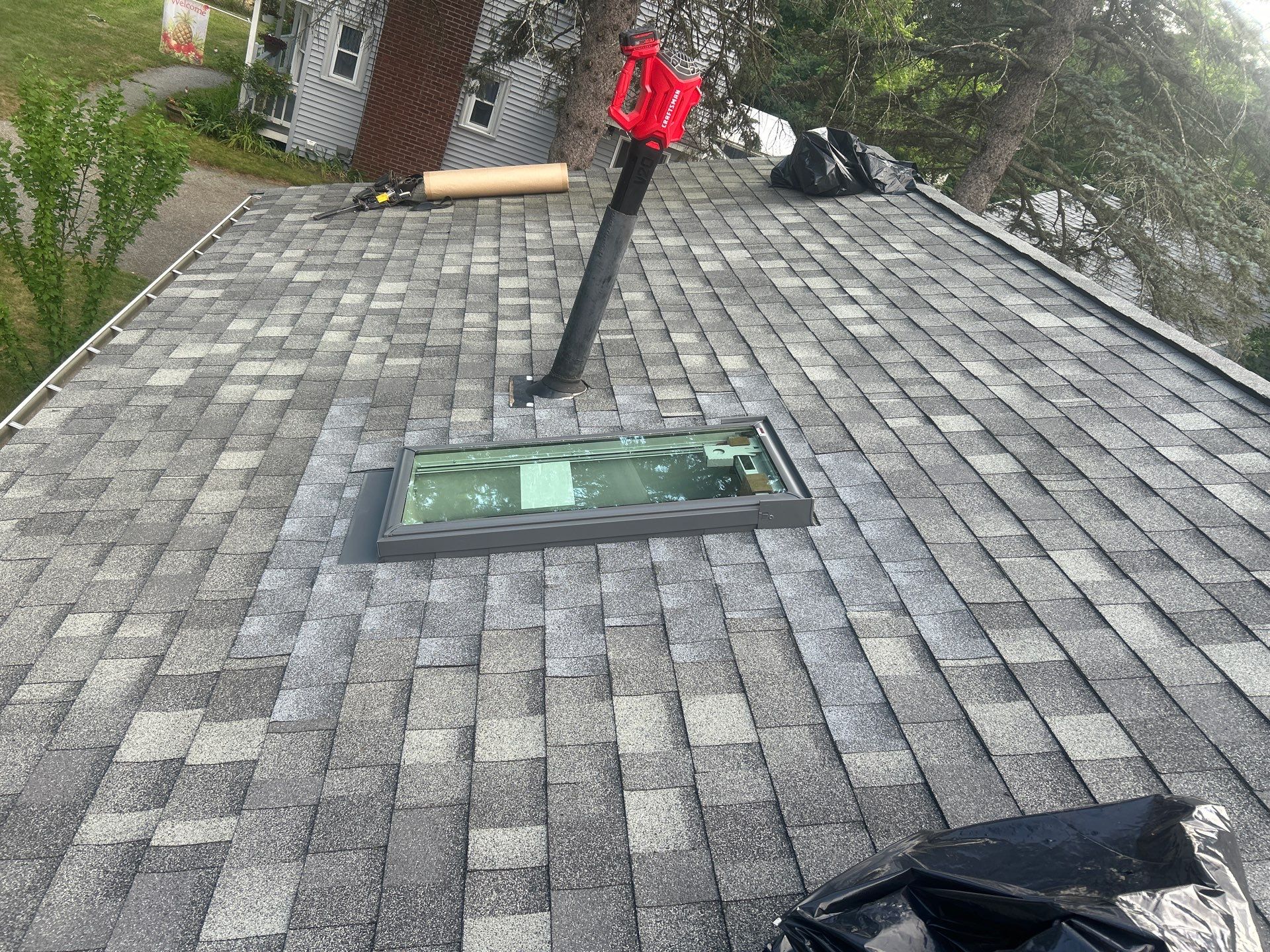 Skylight Leak Repair & Interior Restoration by Mighty Dog Roofing of Greater Middlesex County