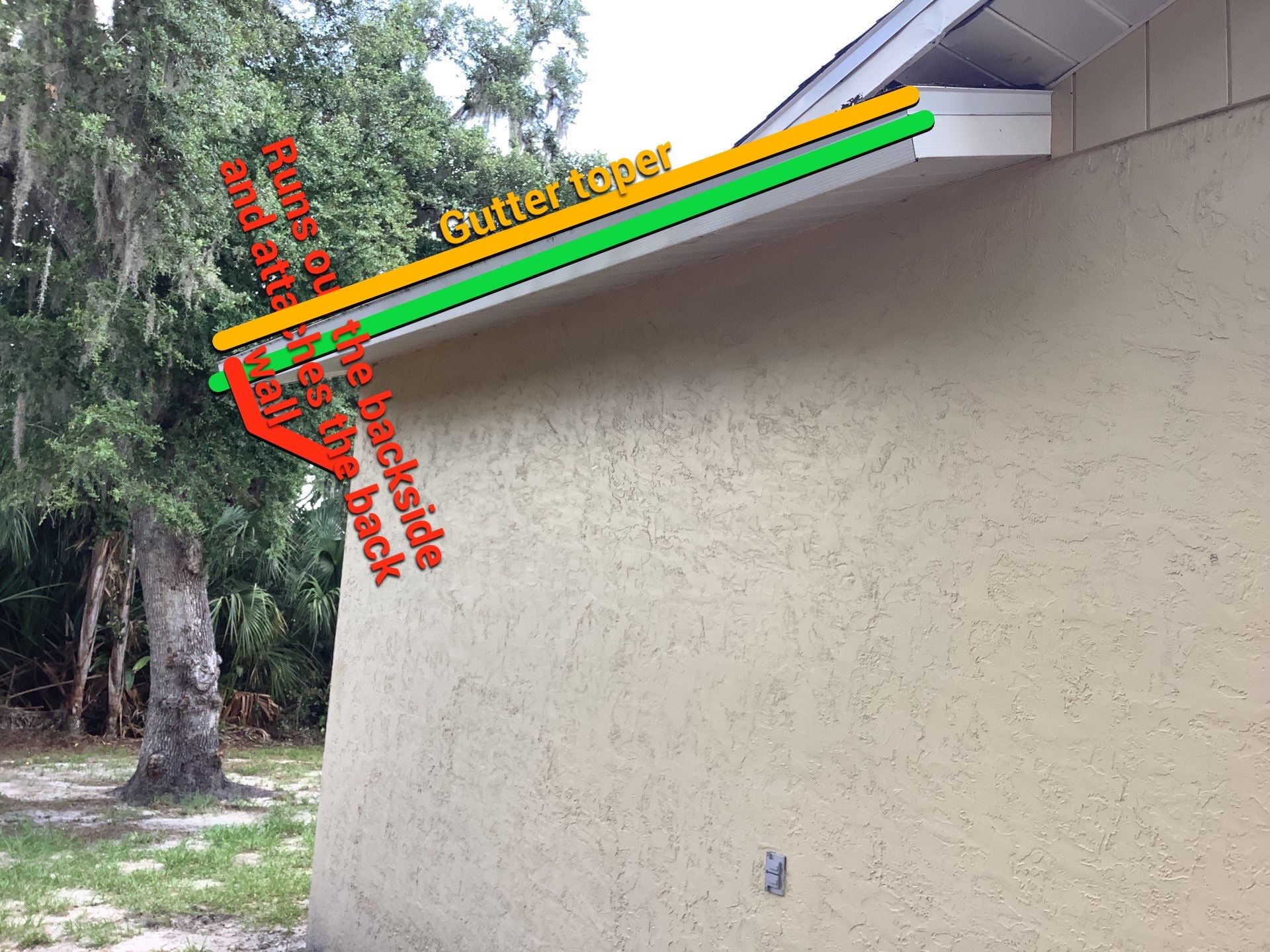 New Soffit and Fascia and White Gutters  by Gutter Professors