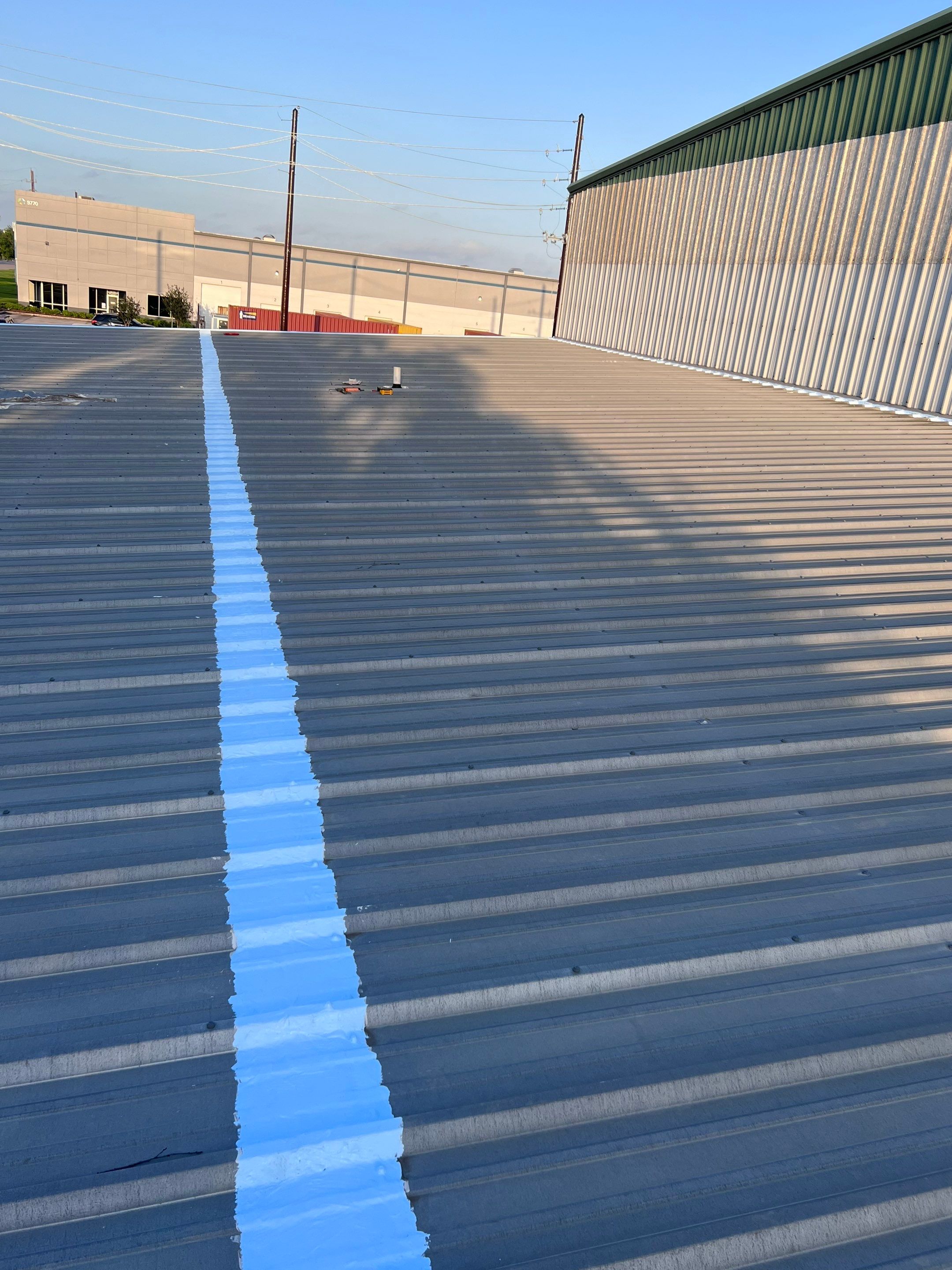 Hail Damage using Metal by Roof Repair Company