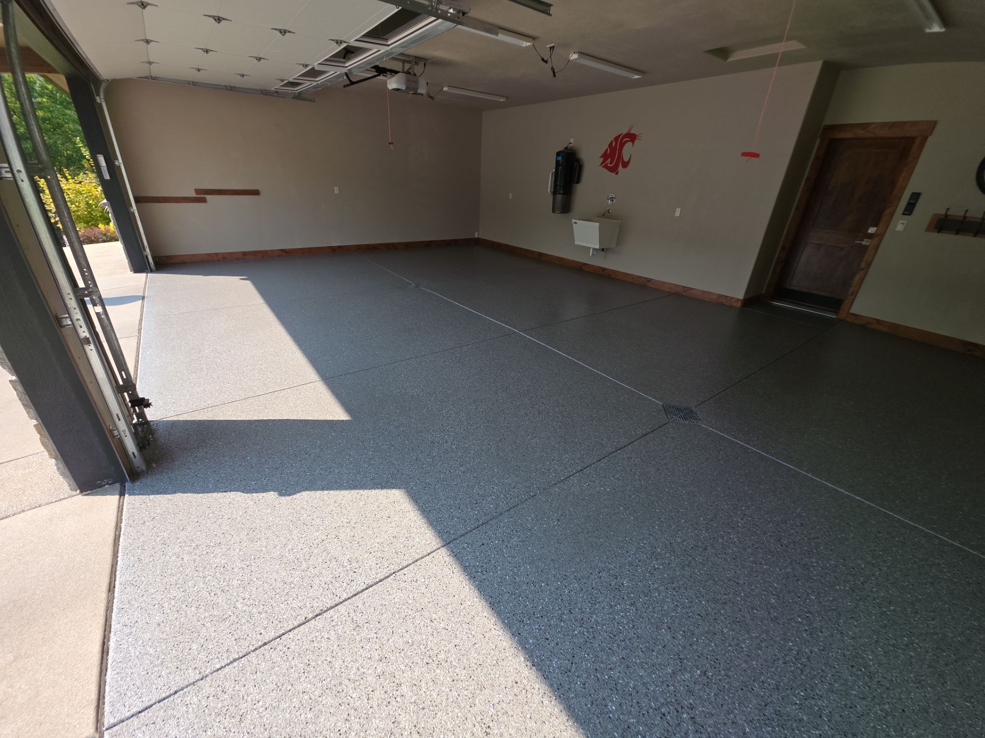 Garage Transformation using Slate Hybrid by Croc Coatings, LLC