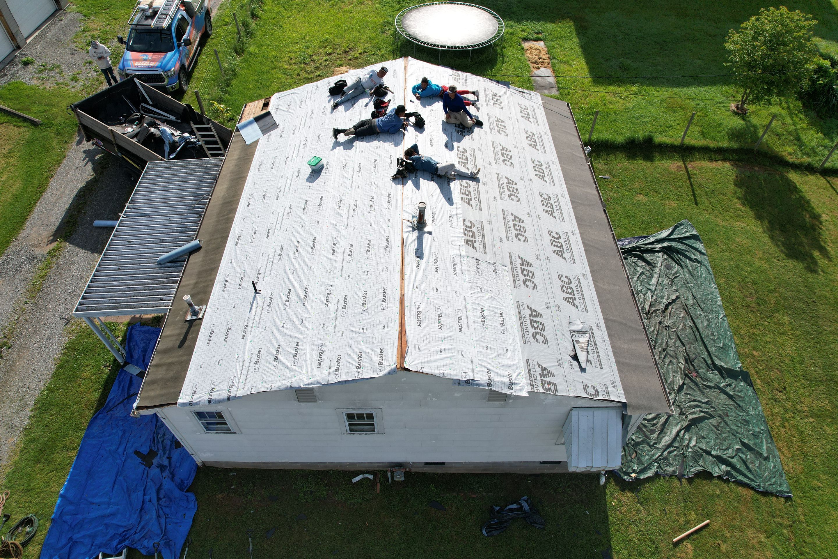 Residential Roofing Installation using GAF Timberline HDZ Pewter Gray by Rainstoppers Roofing