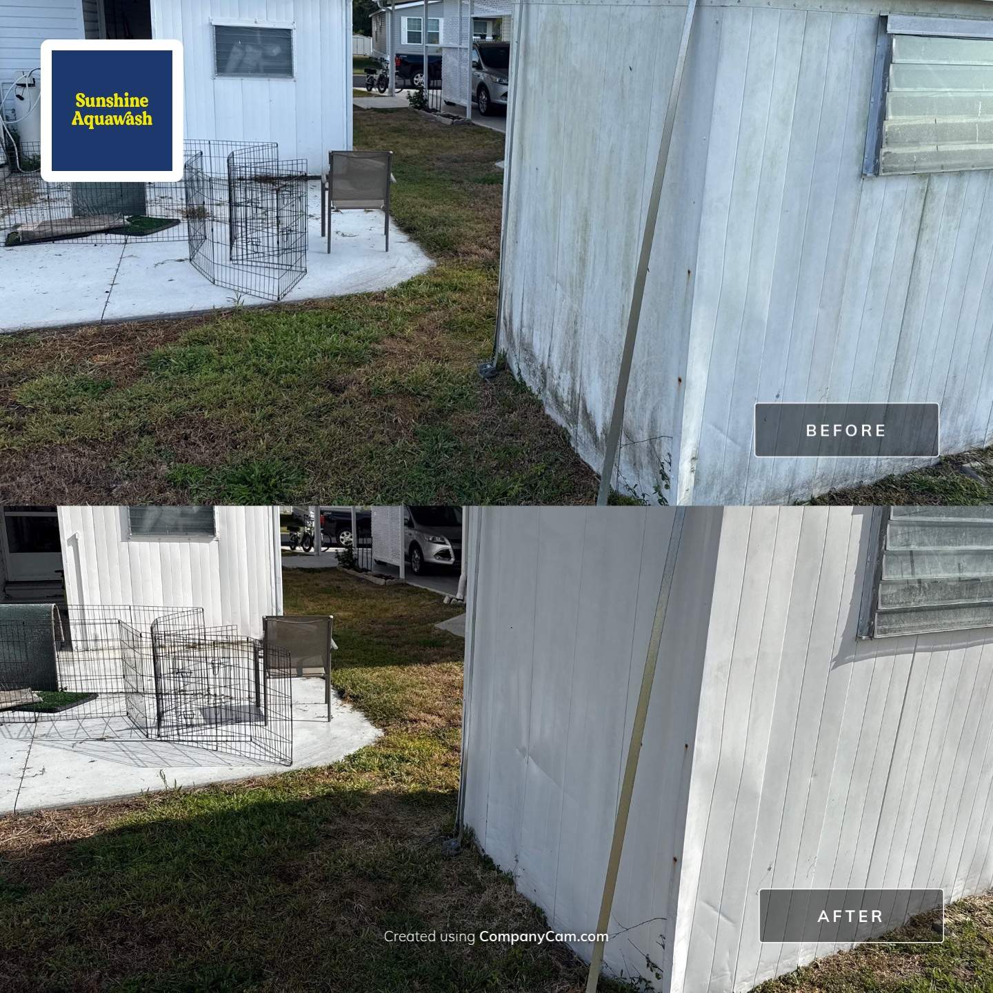 Mobile Home Soft Wash & TPO Roof Cleaning in Leisure Lake Mobile Home Park – Palmetto, FL by Sunshine AquaWash