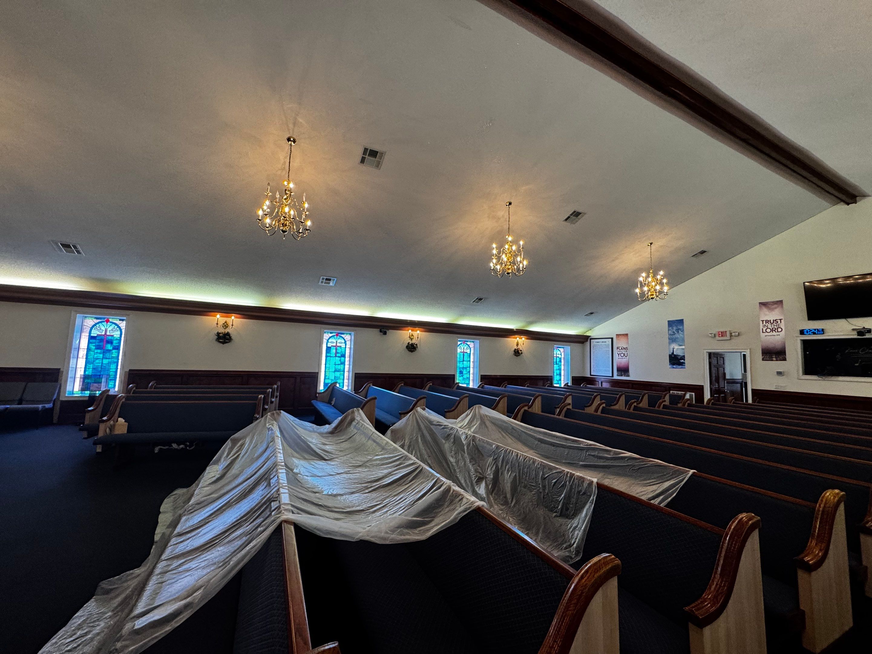 Interior Ceiling Repair in Social Circle by Praise God Painting, LLC