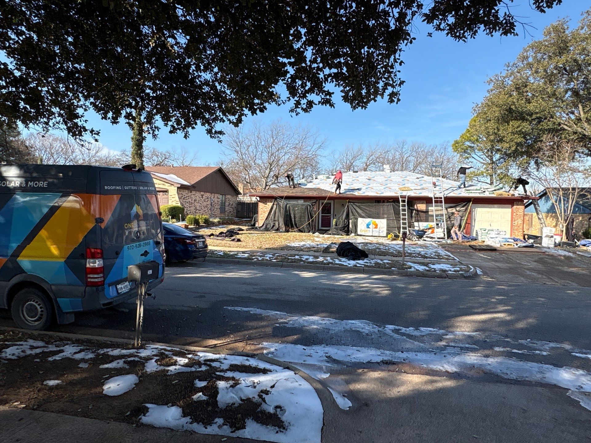 Residential Roofing Installation using Malarkey Highlander Natural Wood by OneSource Roofing and Restoration