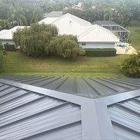 24ga 1.5" Mechanical Seam Charcoal Gray  by Total Roofing System The Metal Roof Experts