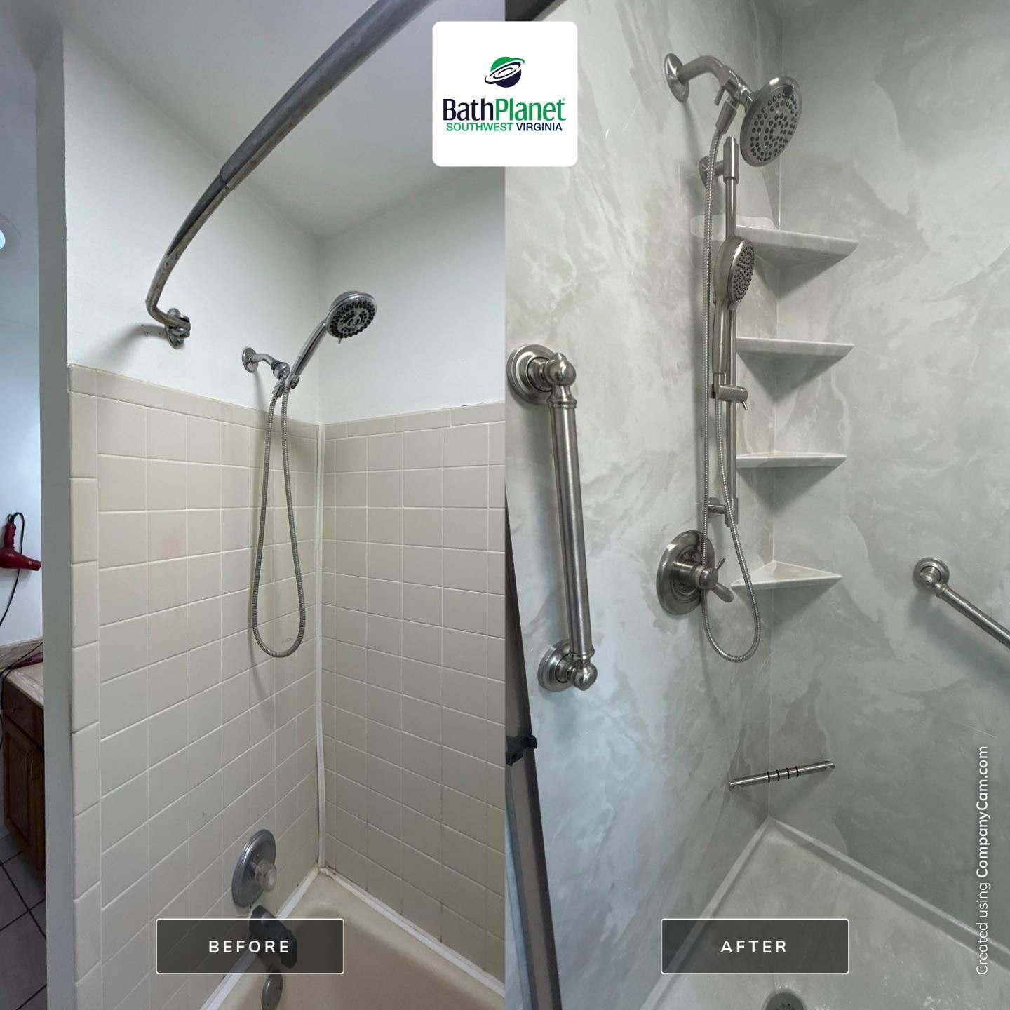 Tub to Shower by BathPlanet SW Virginia