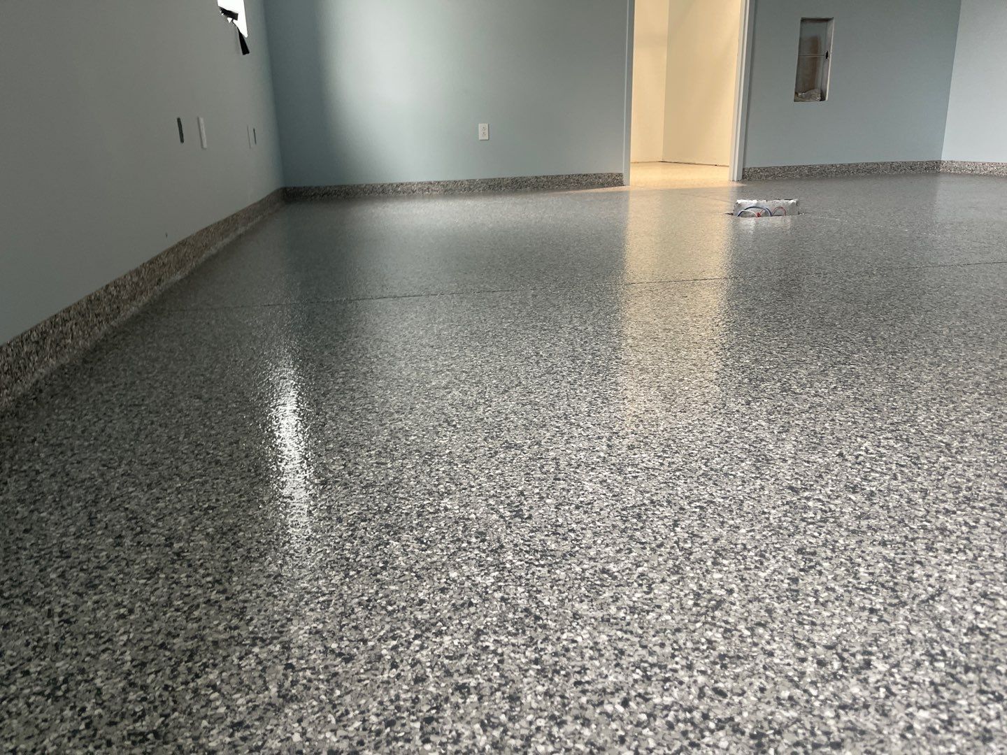 Hawthorne Library-Maker Space in Slatestone by Cross Creek Concrete Coatings