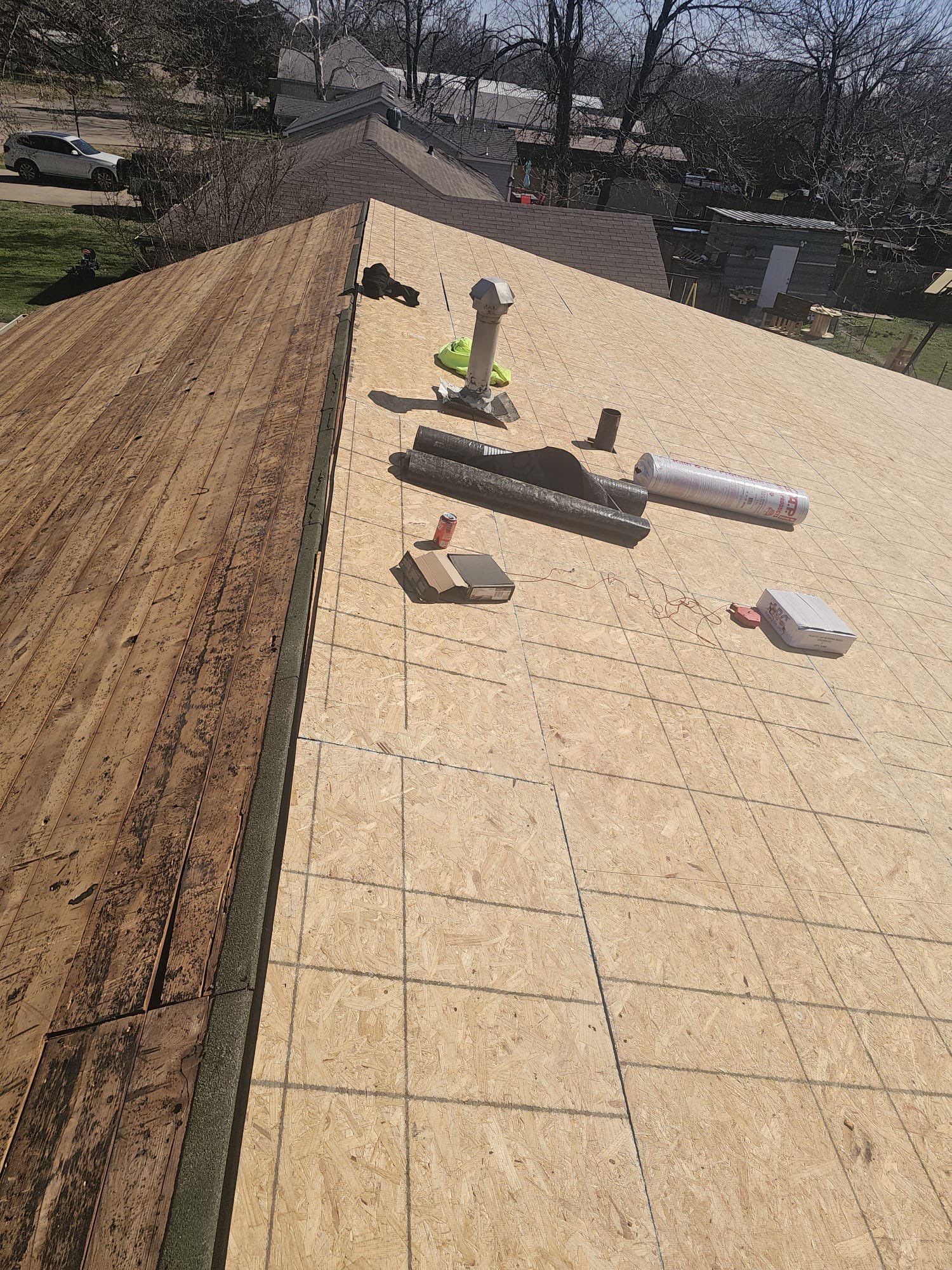 Storm damage restoration project by In & Out Construction & Remodeling, LLC
