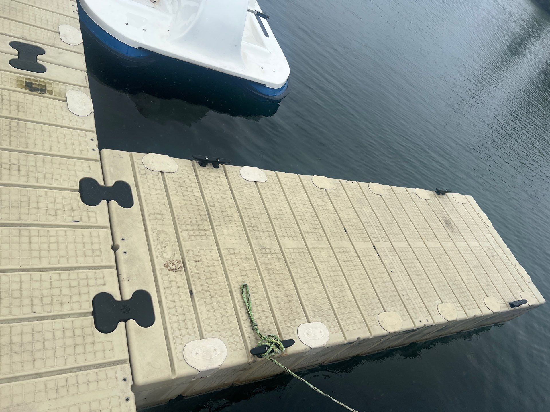 Power washing of floating dock by Northern Power Washing LLC.