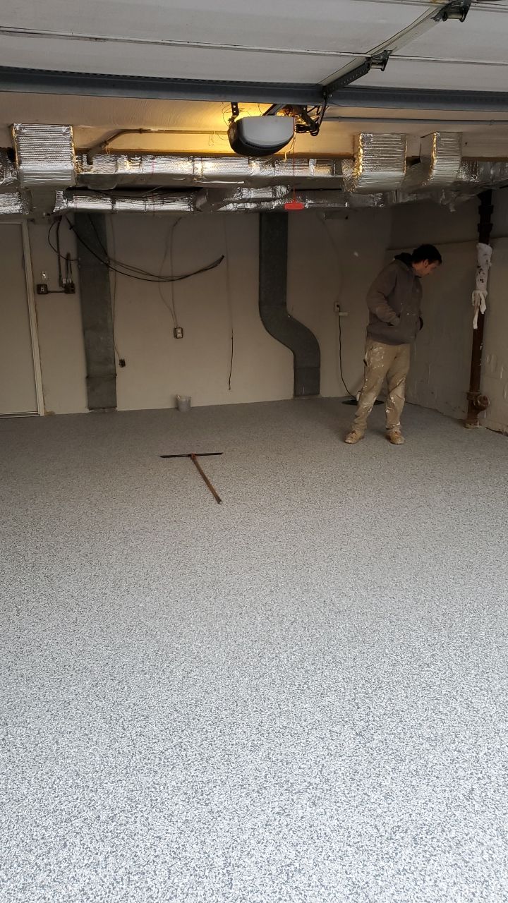 Slatestone Garage Floor by Spectrum Painting, LLC