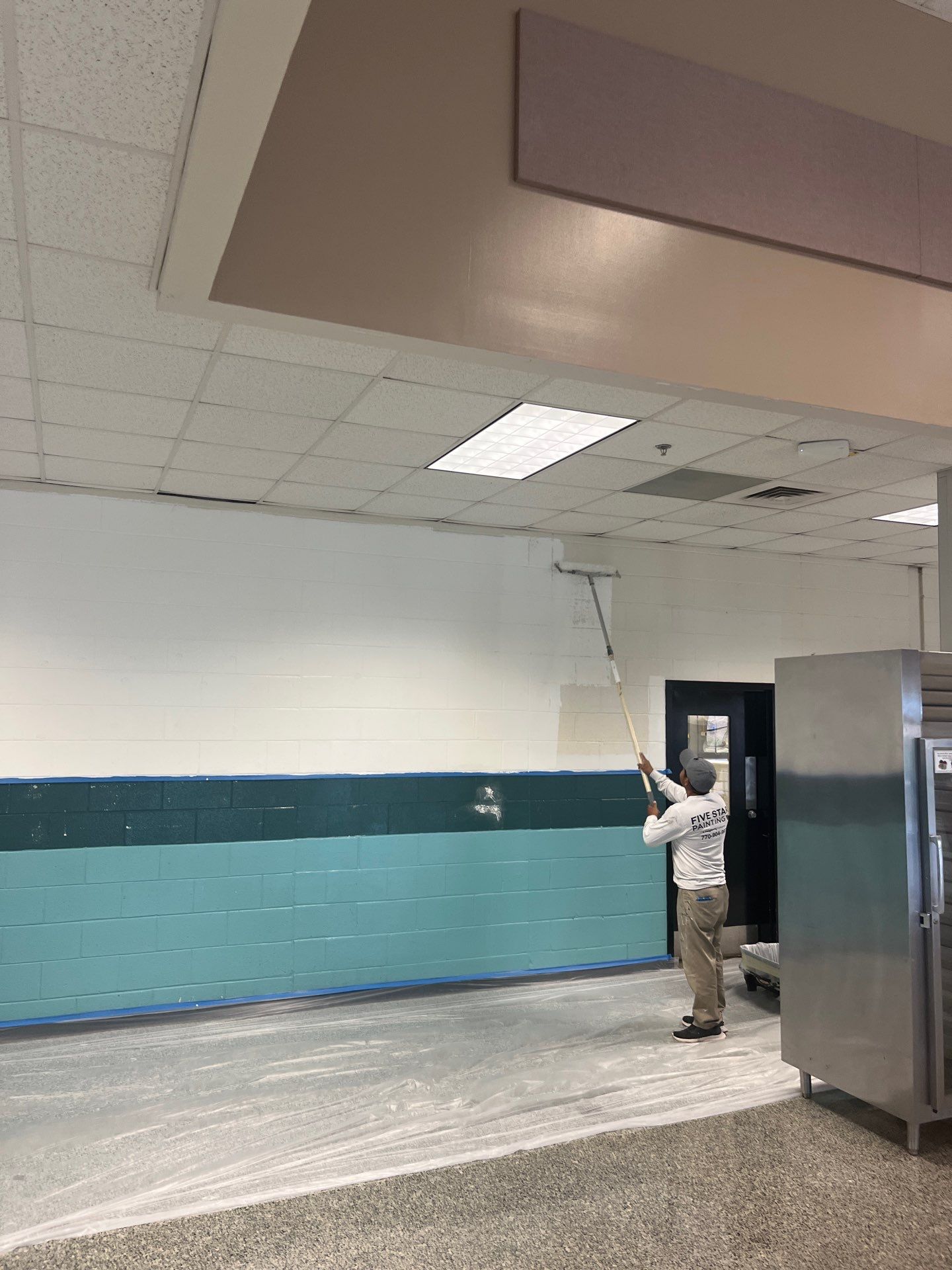 Chestatee Elementary School Cafeteria Painting by Five Star Painting