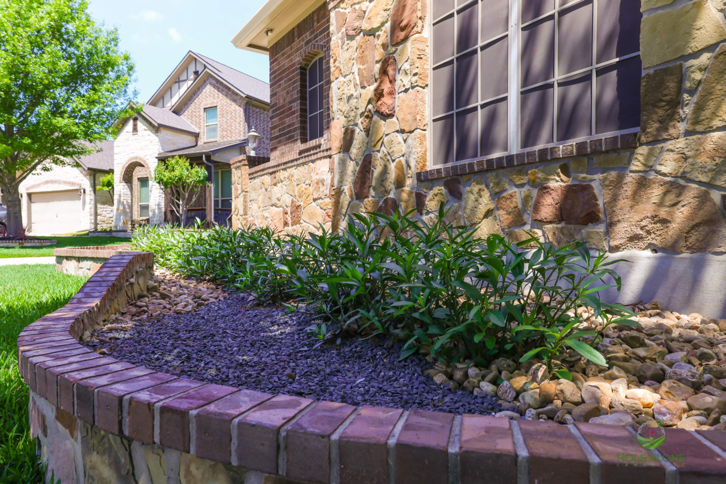 Belgard Paver Walkway, Rock Beds & Wax Myrtles | Far West Side, San Antonio TX by Hole In One Lawns, LLC