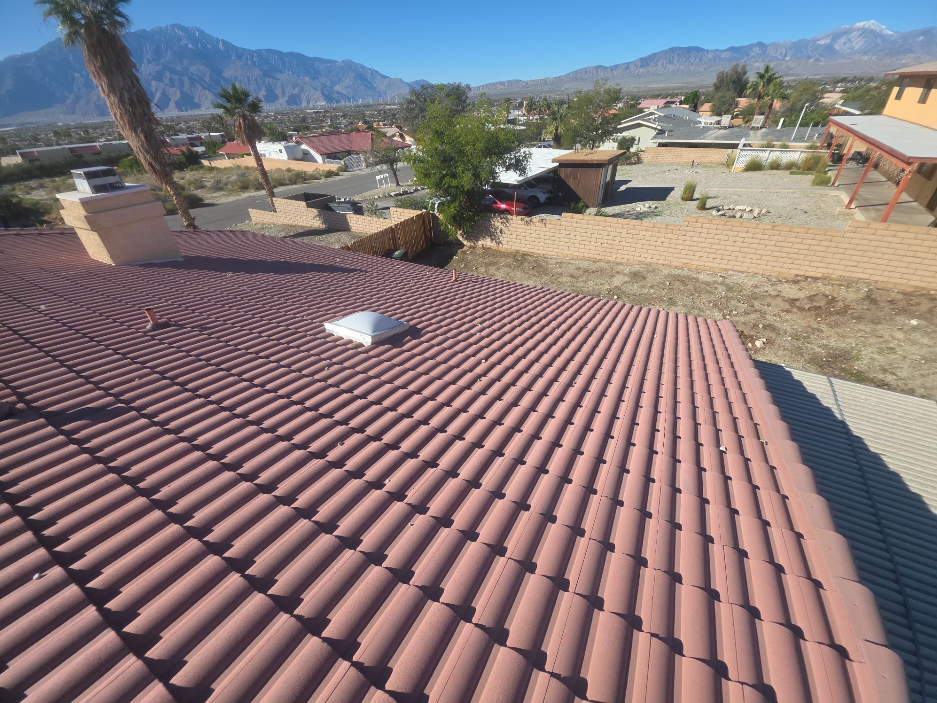 Project in Desert Hot Springs by Desert Roof Concepts