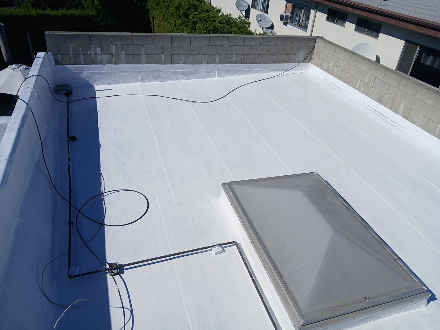 Commercial Silicone Coating Project in LA by Hull Brothers Roofing