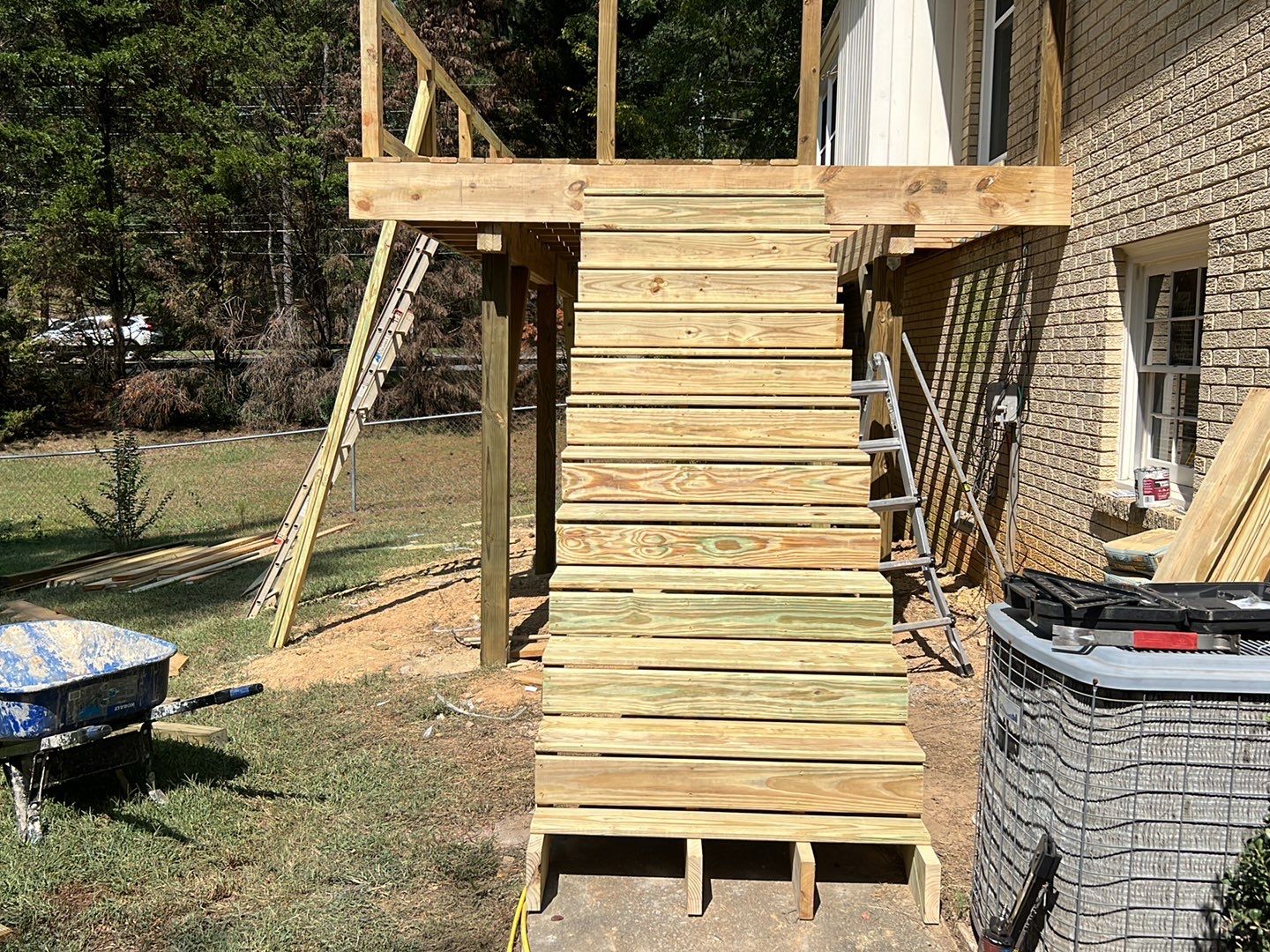 Split Rail Trail - Deck Installation  by Pillar and Pine