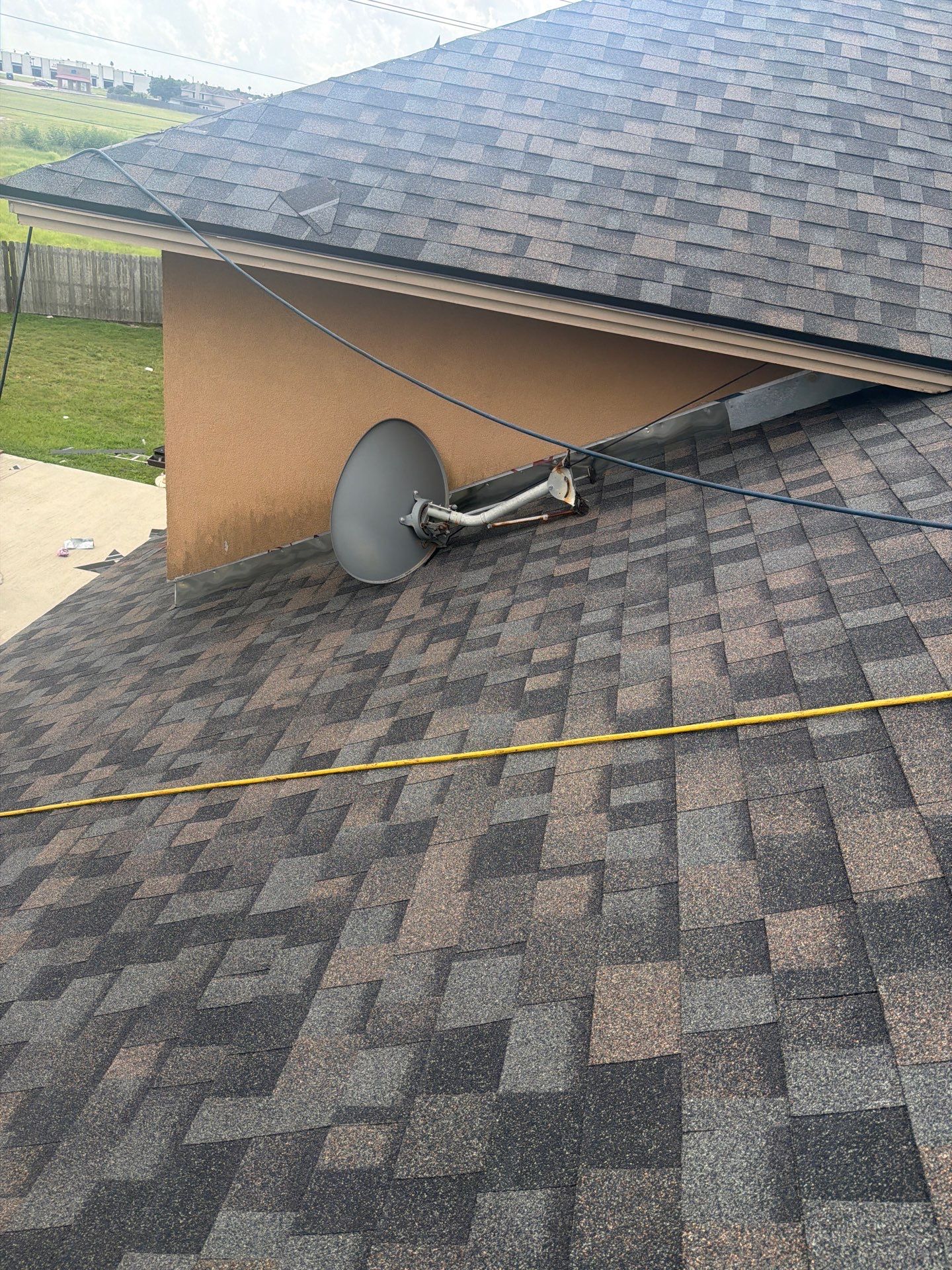 Flashing Stucco above the Roof by Bayfront Roofing and Construction