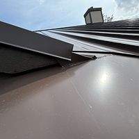 24ga 1.5" Mechanical Seam Mansard Brown  by Total Roofing System The Metal Roof Experts