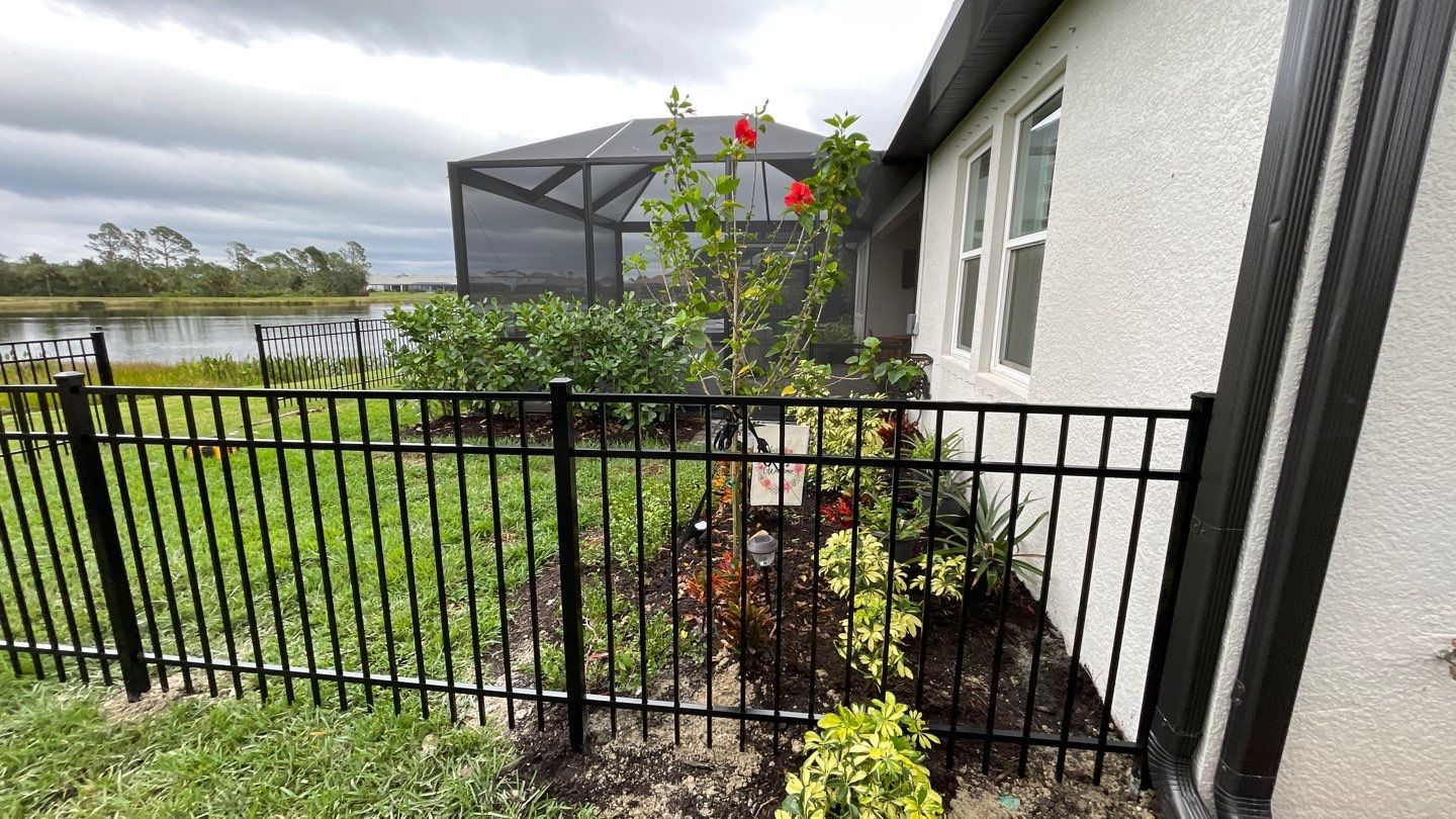 Aluminum Fence Installation using 3 Rail Aluminum Fence by Asap fence and gates, LLC