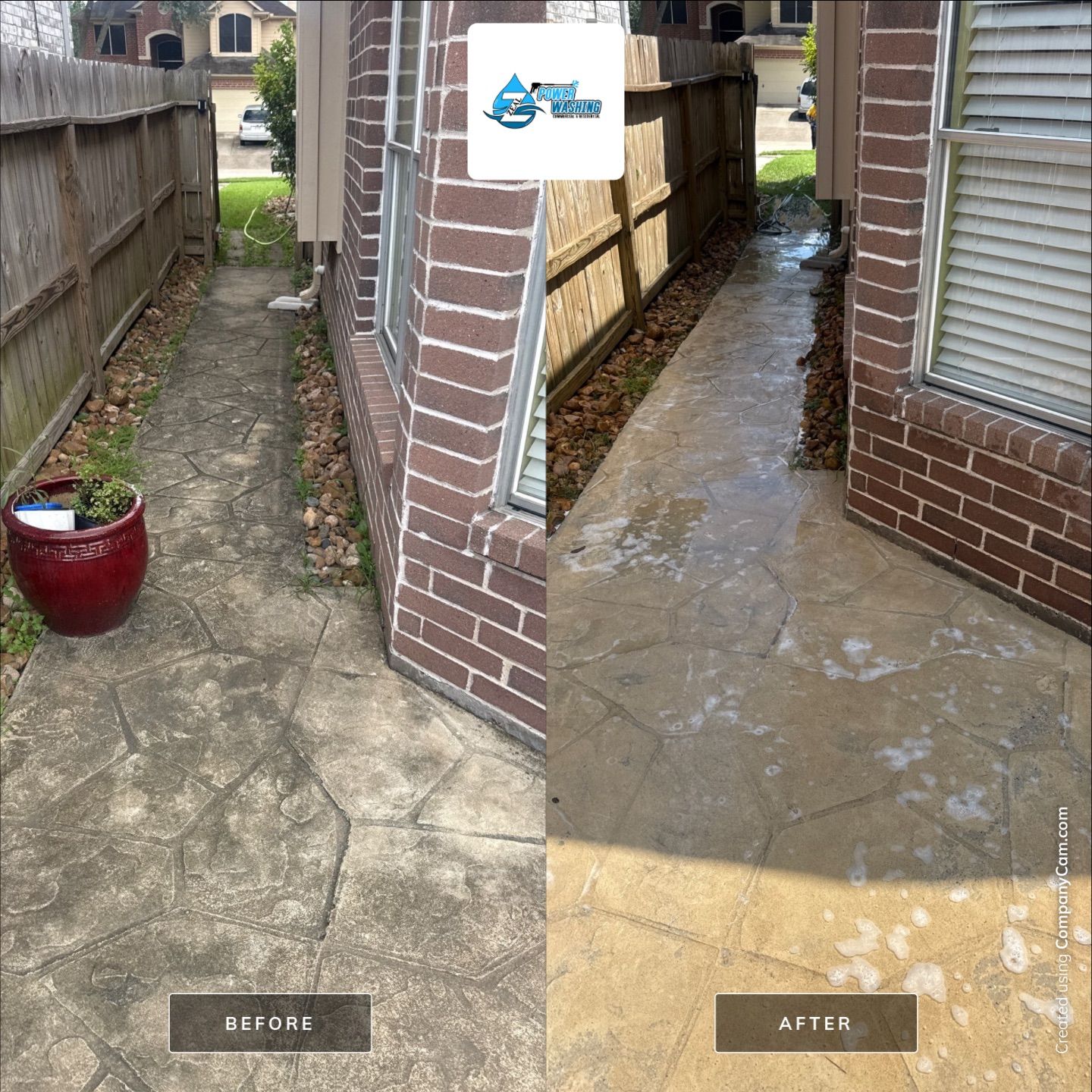 Comprehensive Fence Restoration and Concrete Surface Cleaning in Stafford by Zeal Power Washing