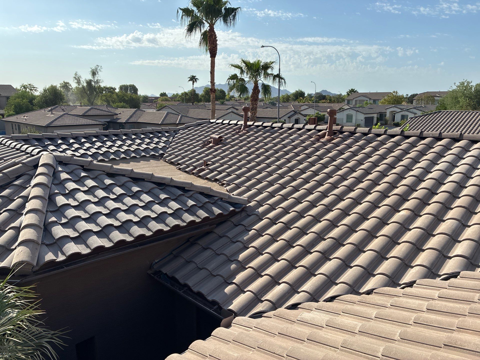 Tile Reset using Concrete Tiles in Chandler AZ by Weather-Tite Roofing