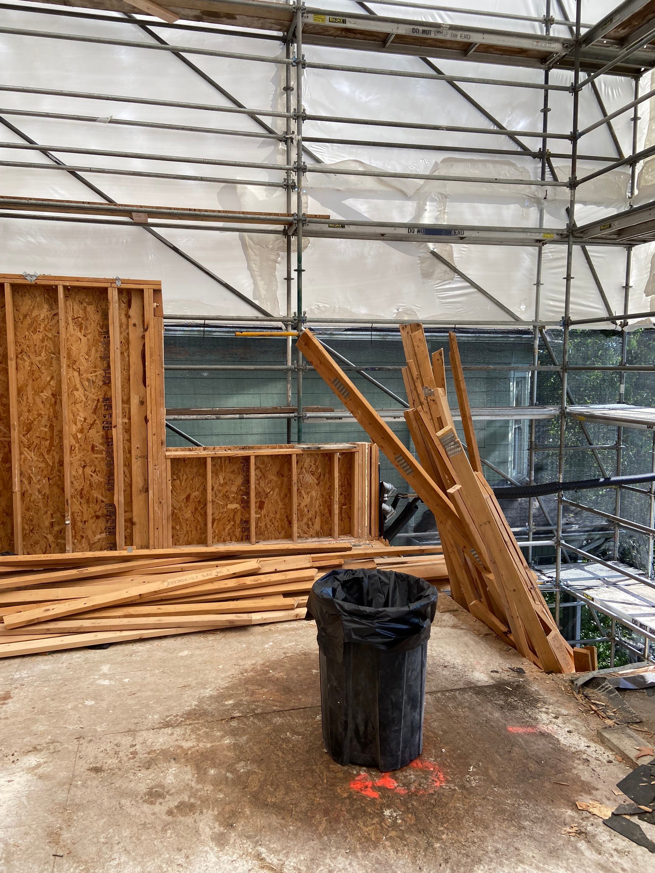 Roof tear-off and interior strip-out by Sledge Seattle