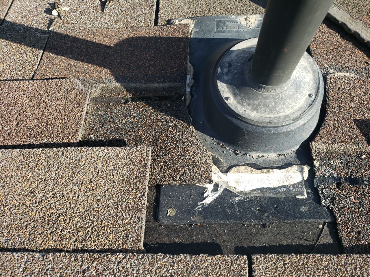 Residential Roofing Repair using Pipe Flashing by The Roof Doctor