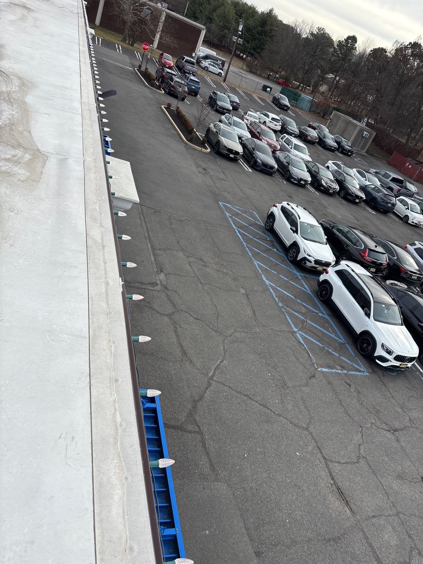 Commercial Holiday Lights in East Brunswick, NJ by Clearview Washing